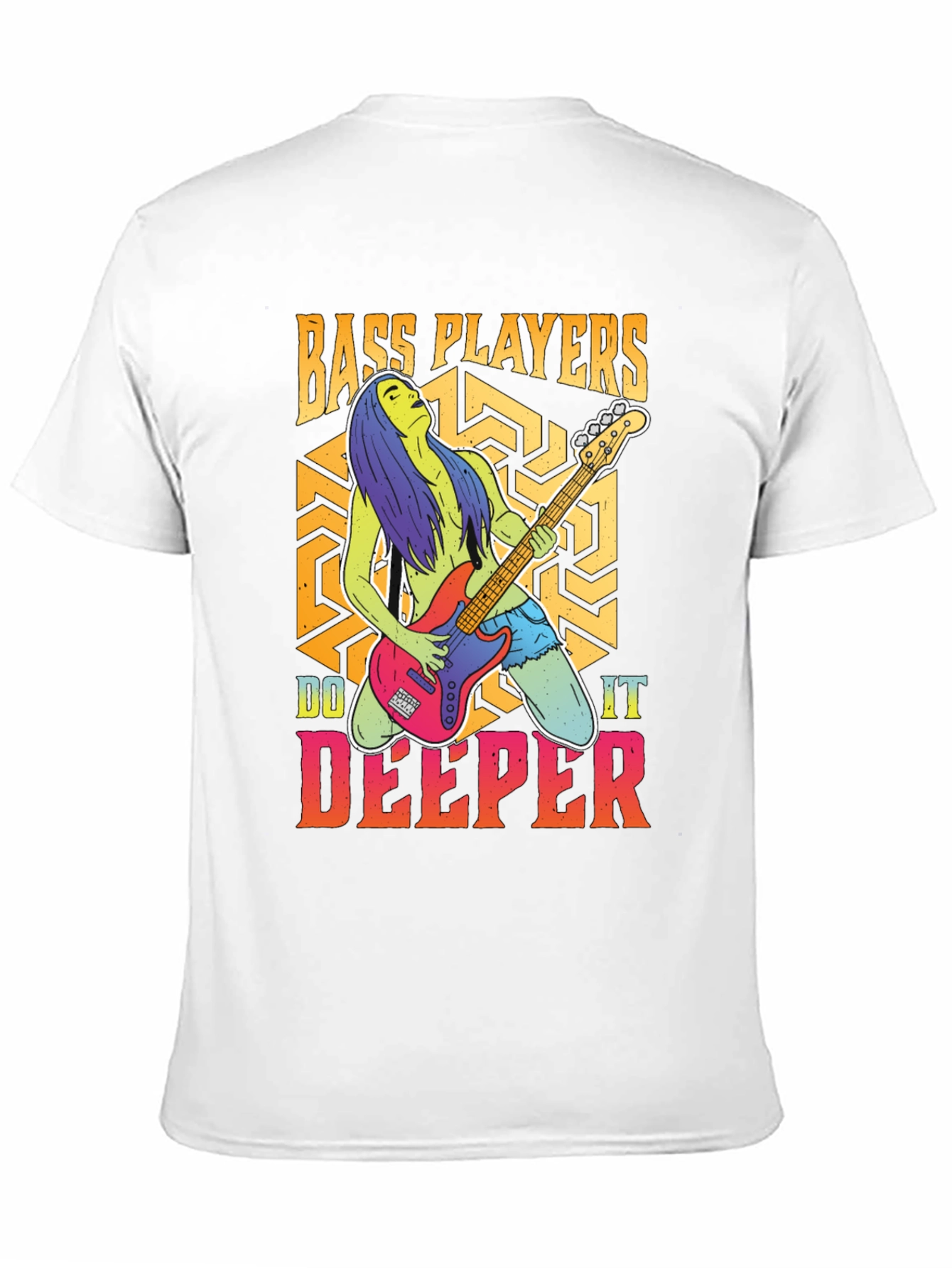 Bass Players Do It Deeper Graphic T-Shirt