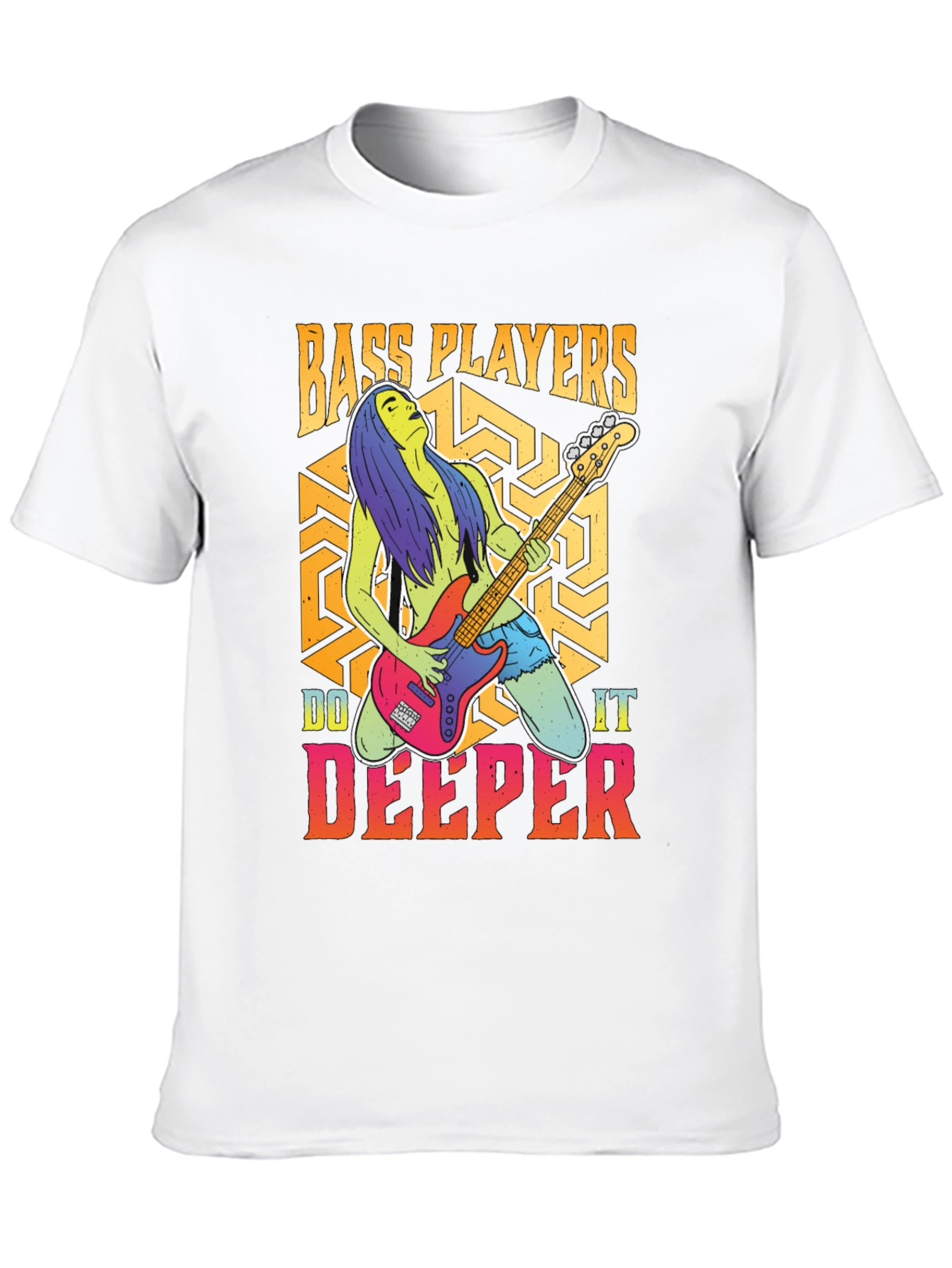 Bass Players Do It Deeper Graphic T-Shirt