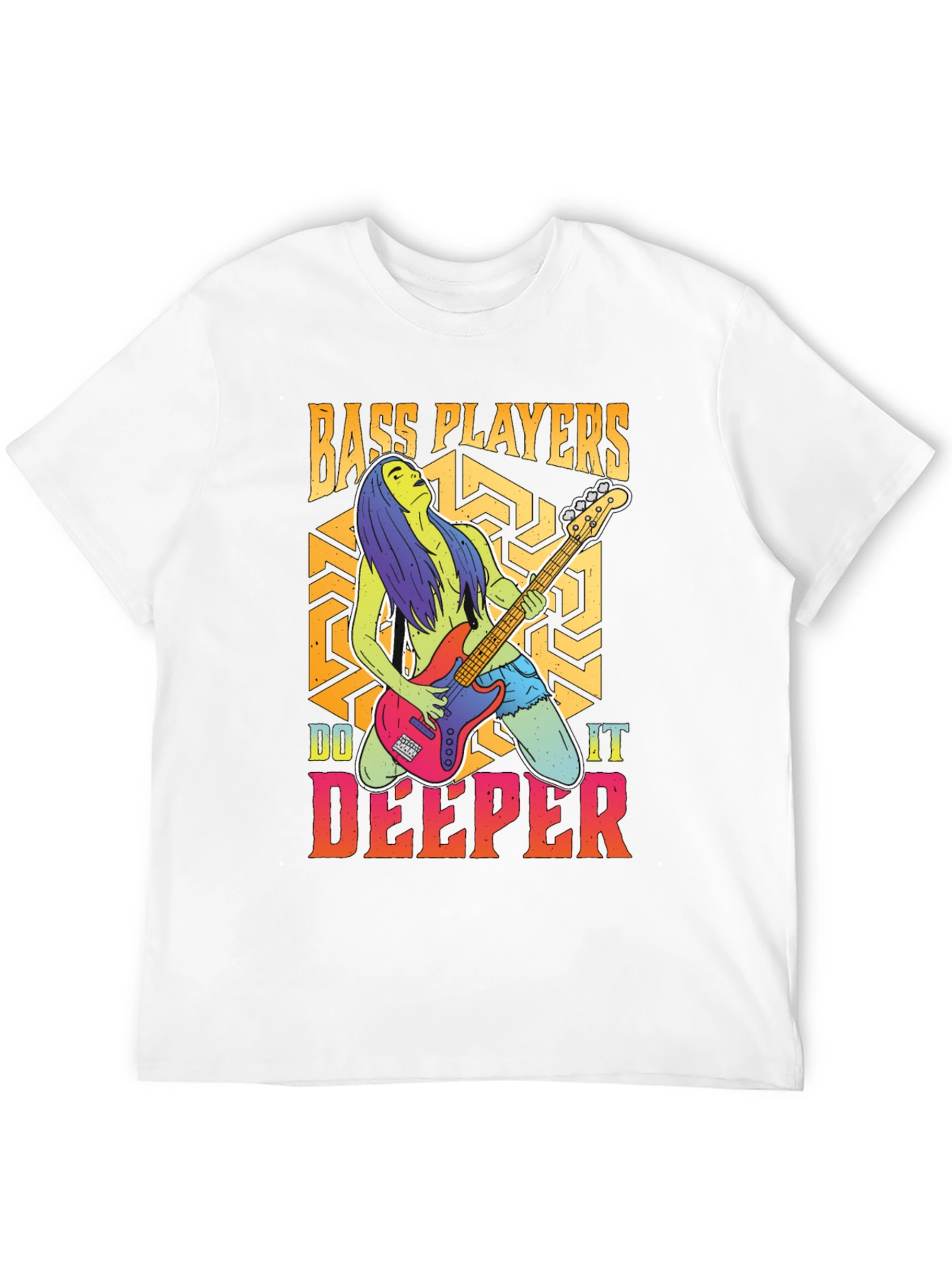 Bass Players Do It Deeper Graphic T-Shirt