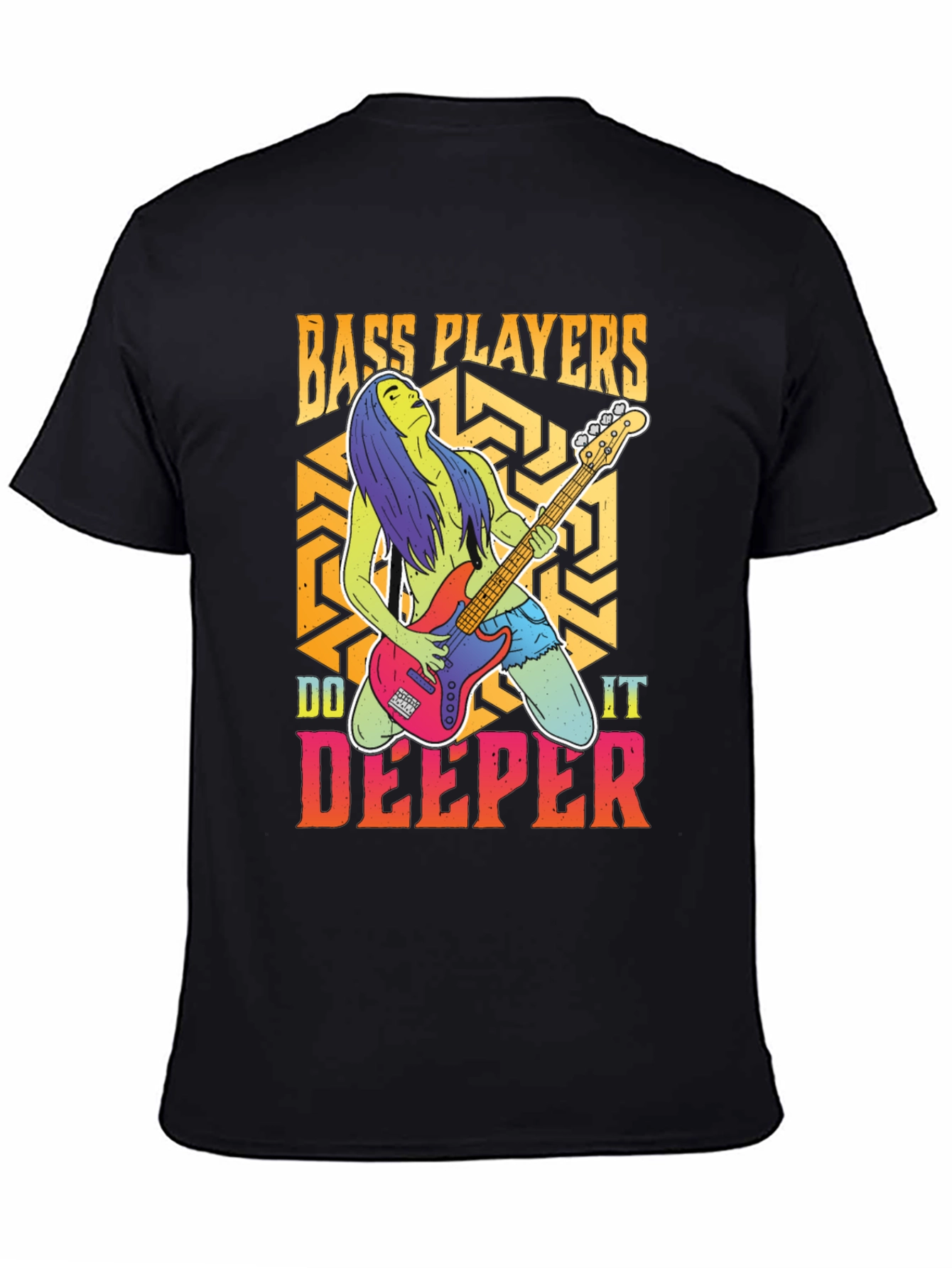 Bass Players Do It Deeper Graphic T-Shirt