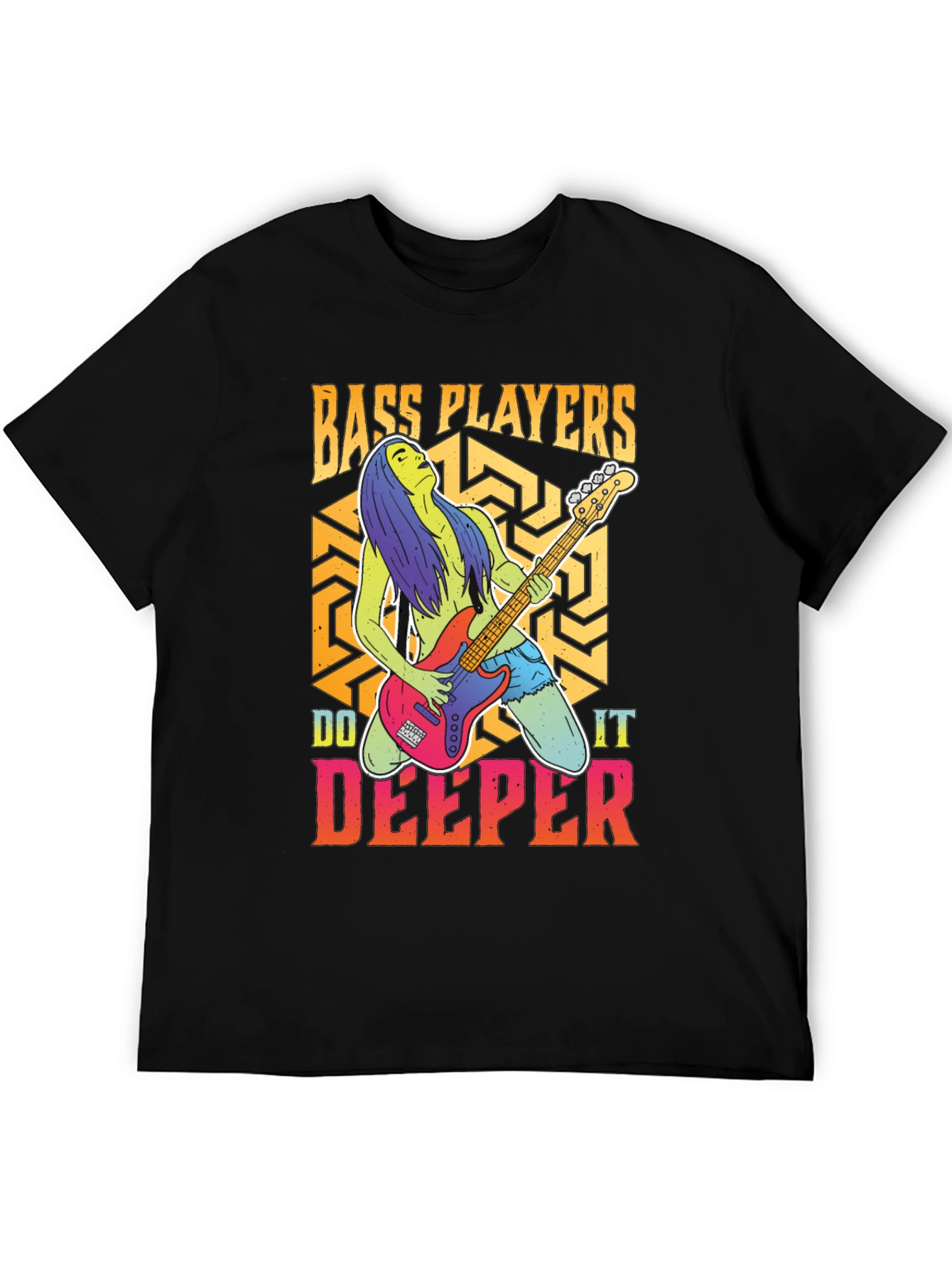 Bass Players Do It Deeper Graphic T-Shirt