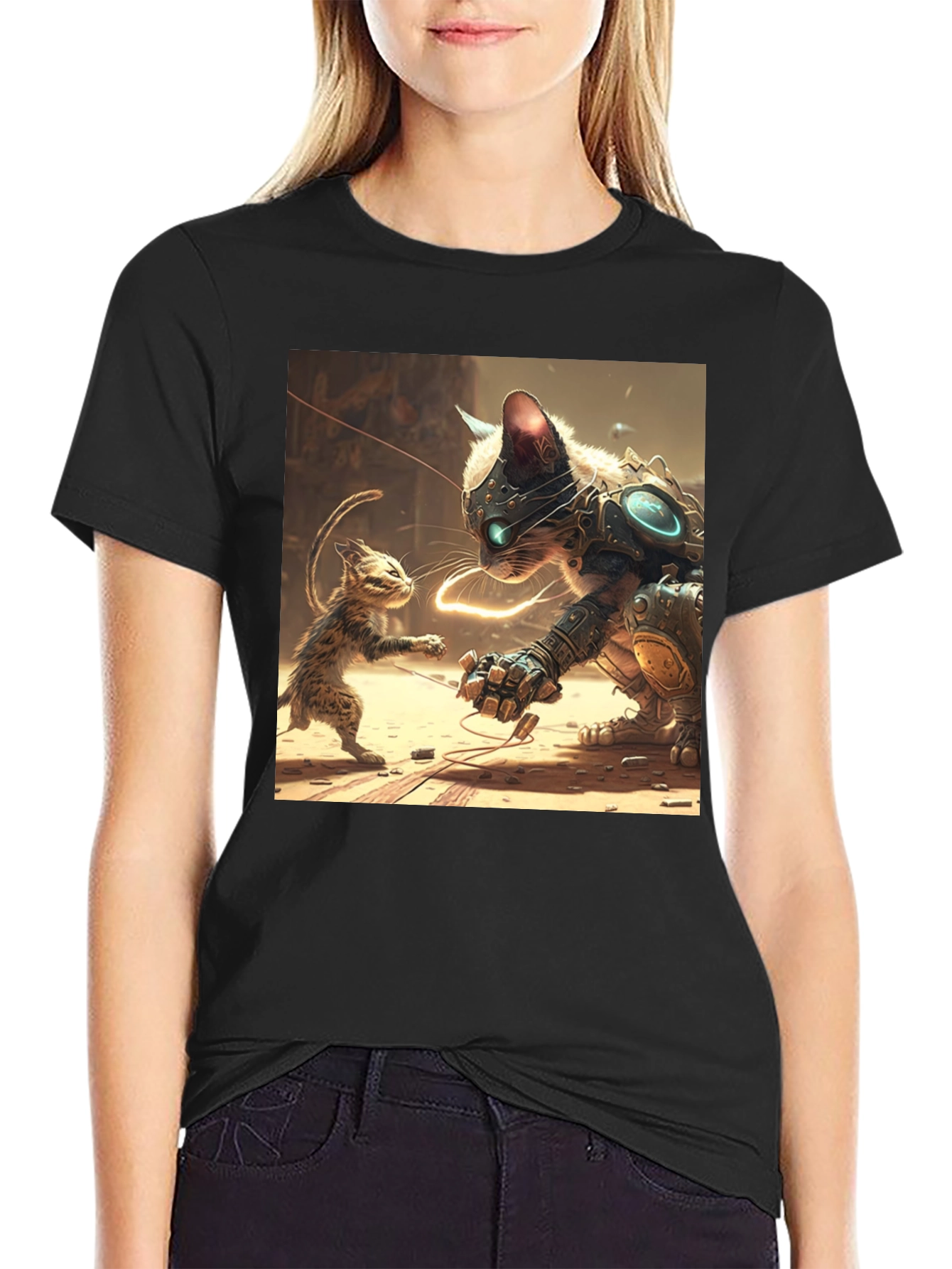 Futuristic Cat T-Shirt