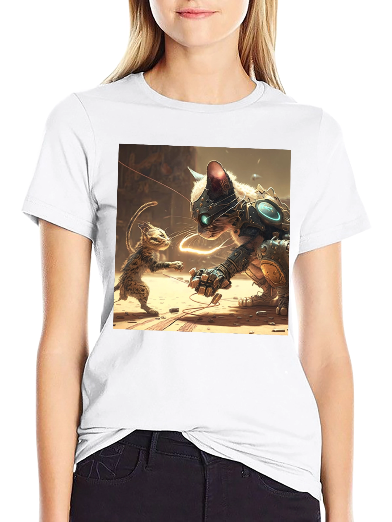 Futuristic Cat T-Shirt