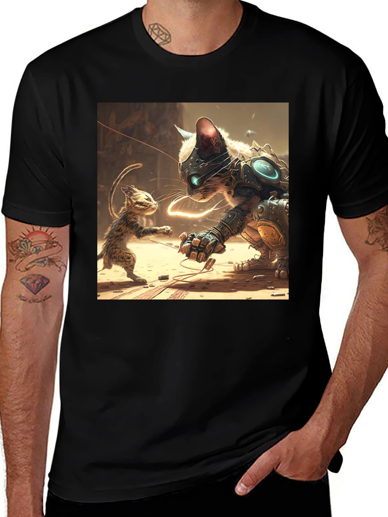 Futuristic Cat T-Shirt