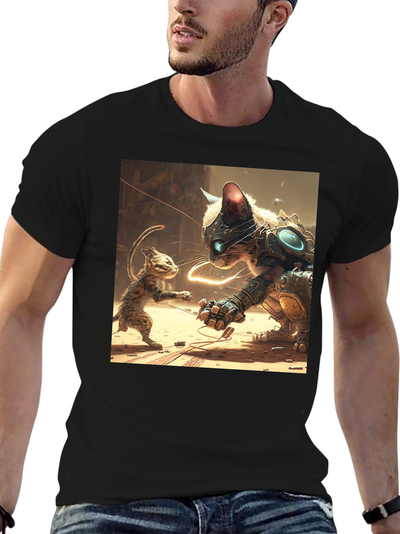 Futuristic Cat T-Shirt