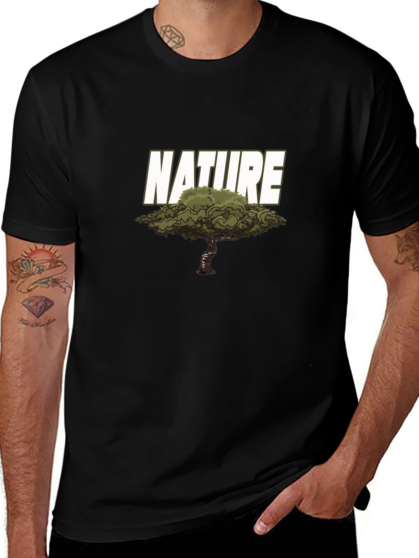Nature Graphic T-Shirt - Cool Tree Design