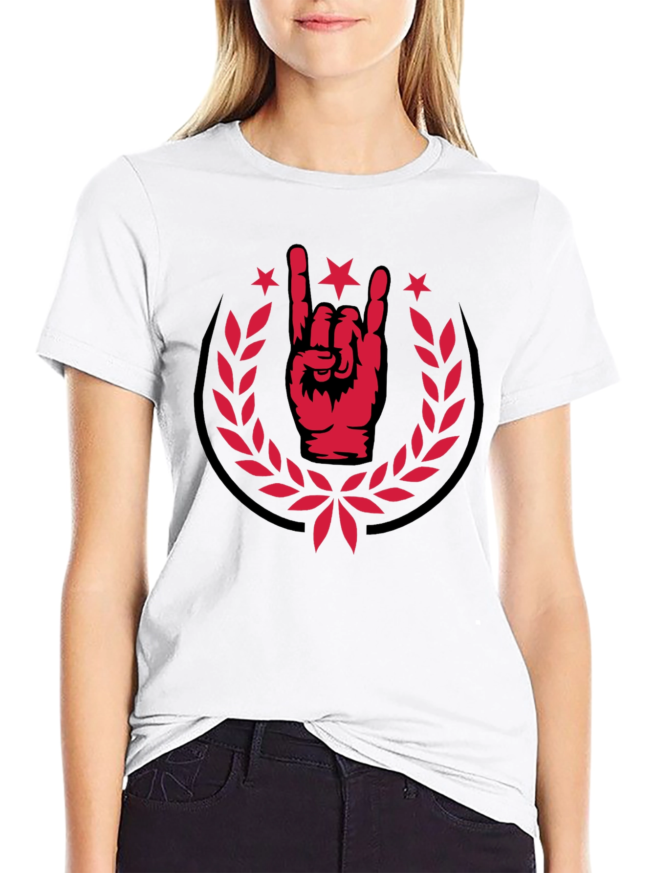 Rock On T-Shirt - Horns Up Graphic Tee