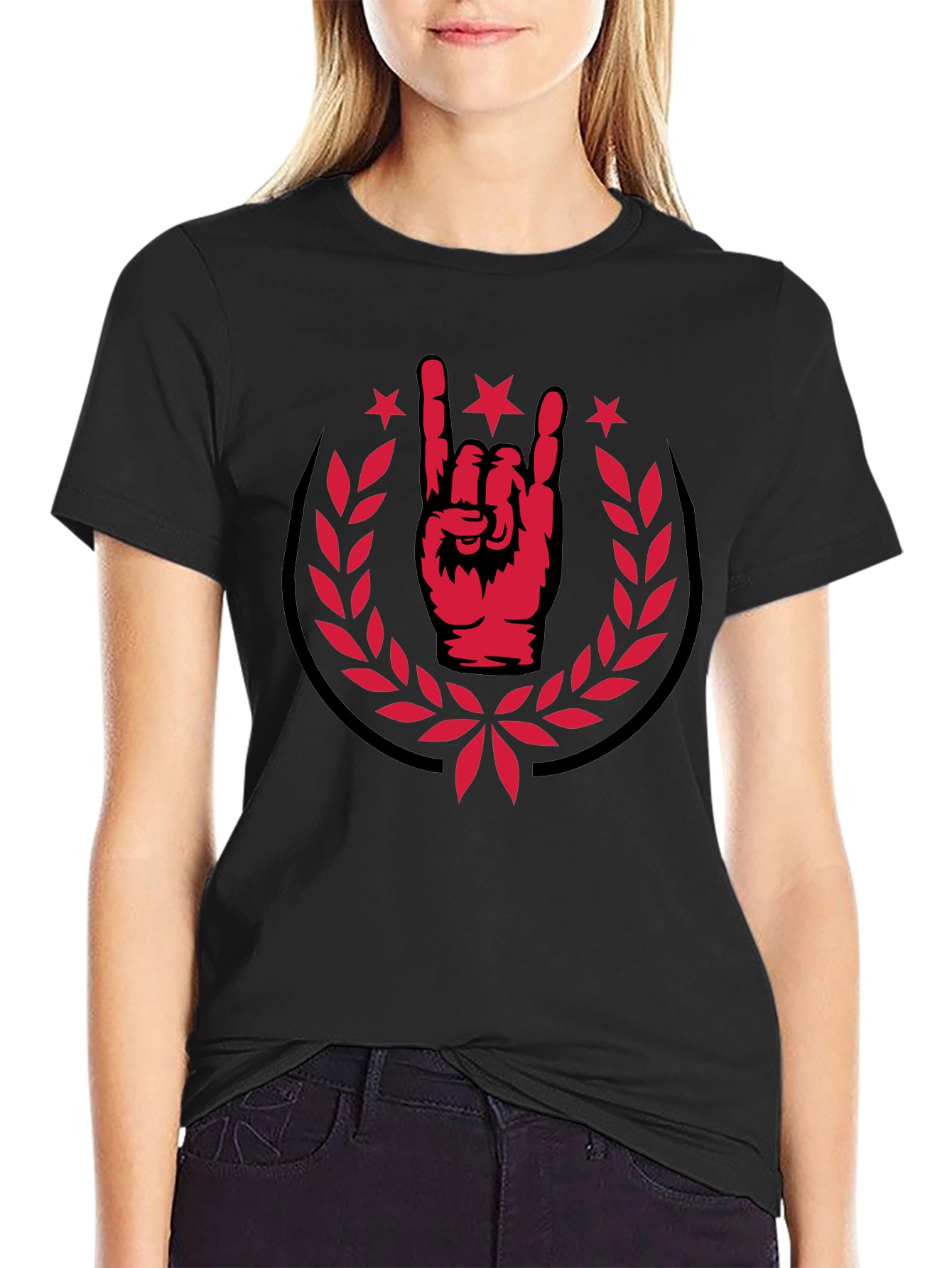 Rock On T-Shirt - Horns Up Graphic Tee