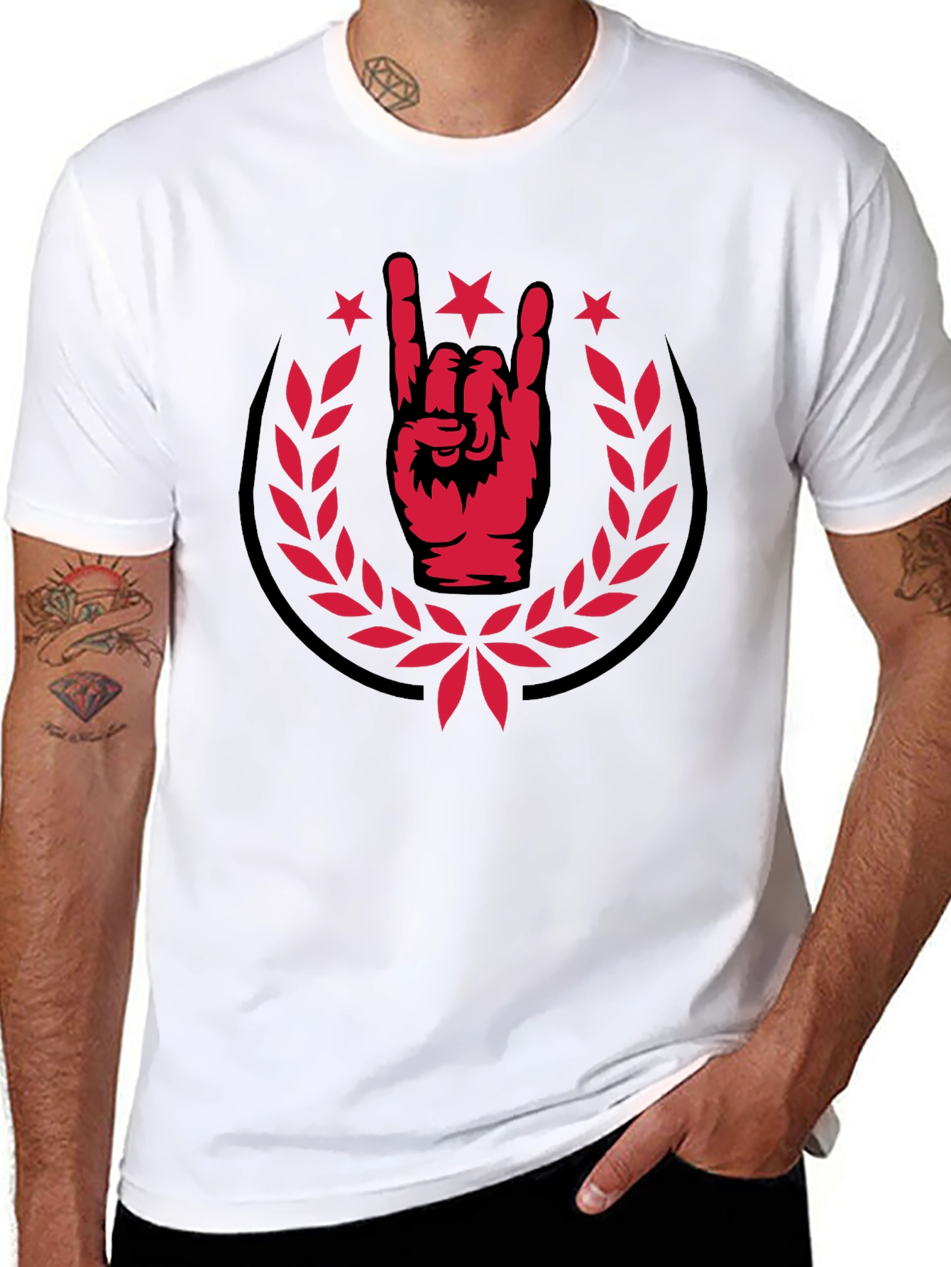 Rock On T-Shirt - Horns Up Graphic Tee