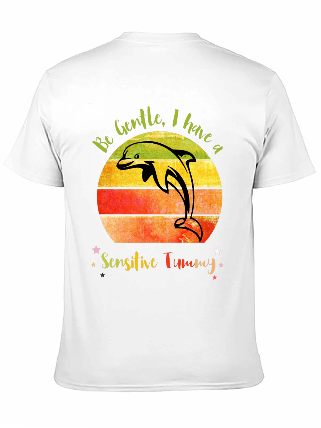 Sensitive Tummy Dolphin Graphic T-Shirt