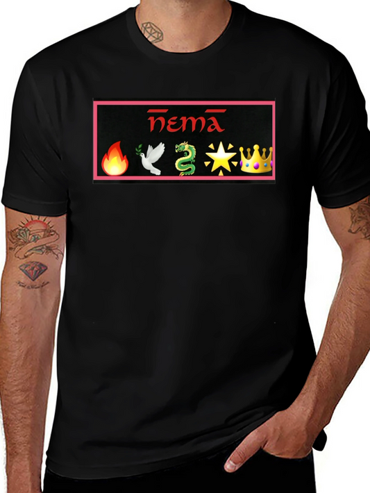 Black Graphic T-Shirt: Hema Design