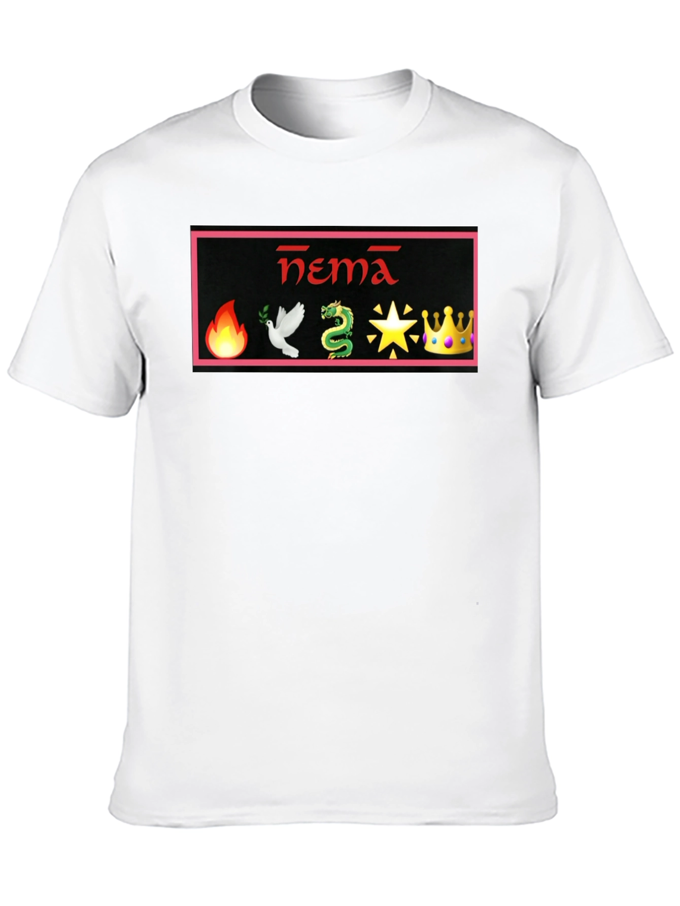 Black Graphic T-Shirt: Hema Design