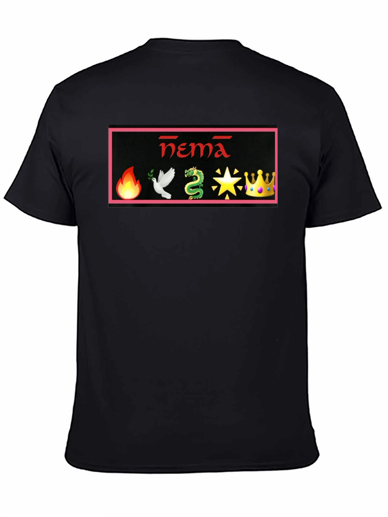 Black Graphic T-Shirt: Hema Design