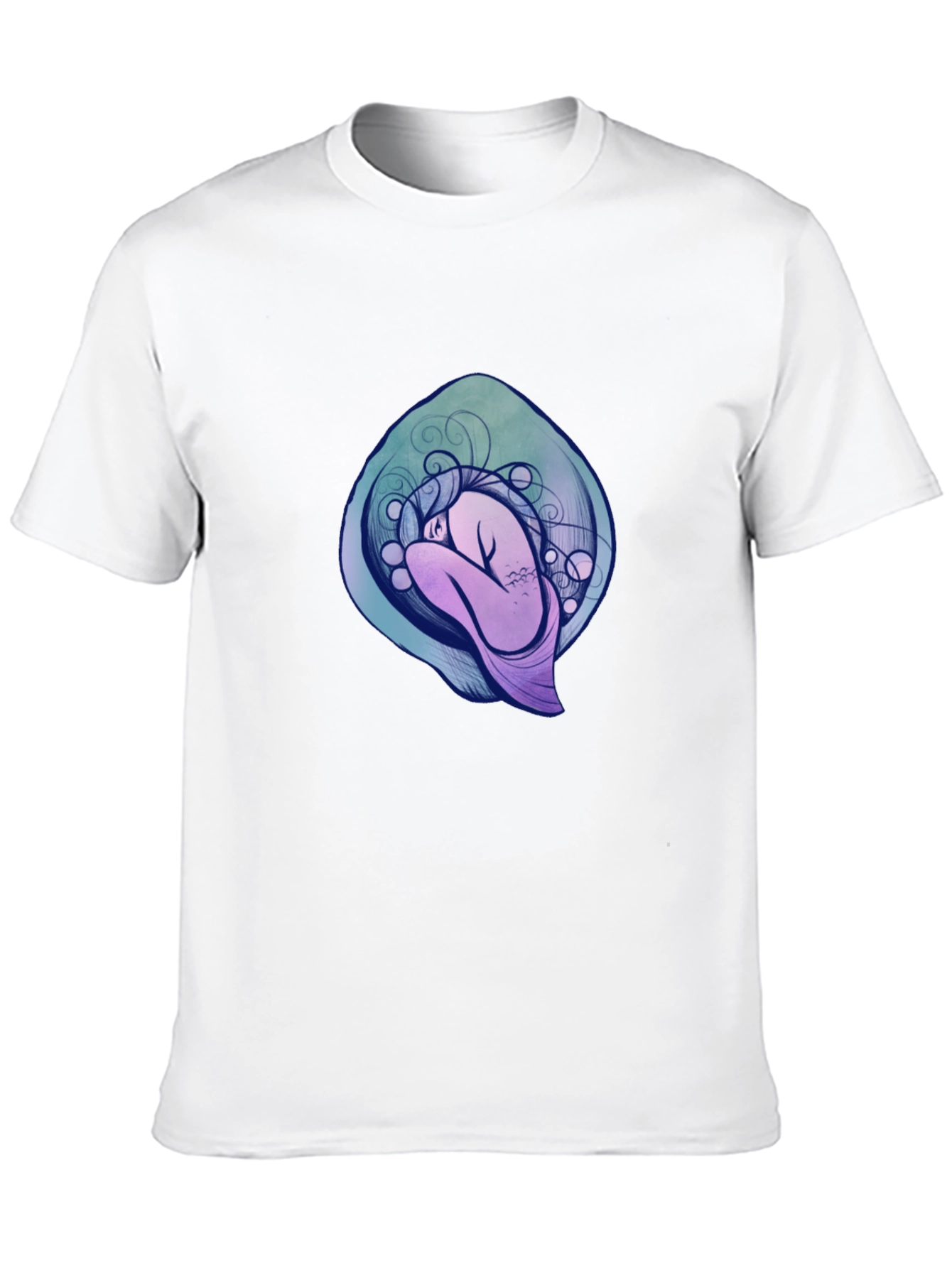 Abstract Figure Graphic Tee - Modern Art T-Shirt