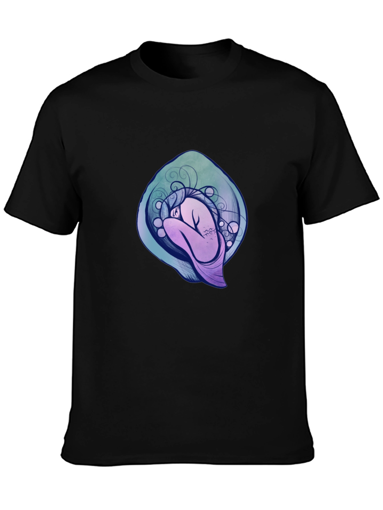 Abstract Figure Graphic Tee - Modern Art T-Shirt