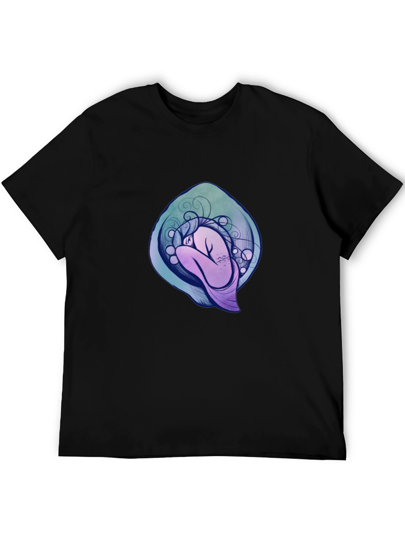 Abstract Figure Graphic Tee - Modern Art T-Shirt