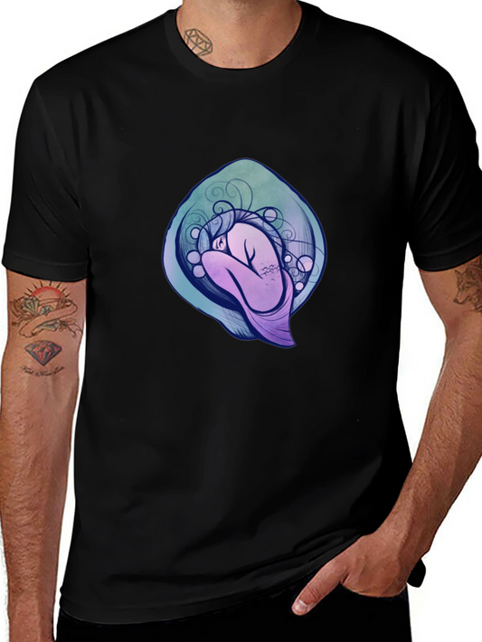 Abstract Figure Graphic Tee - Modern Art T-Shirt