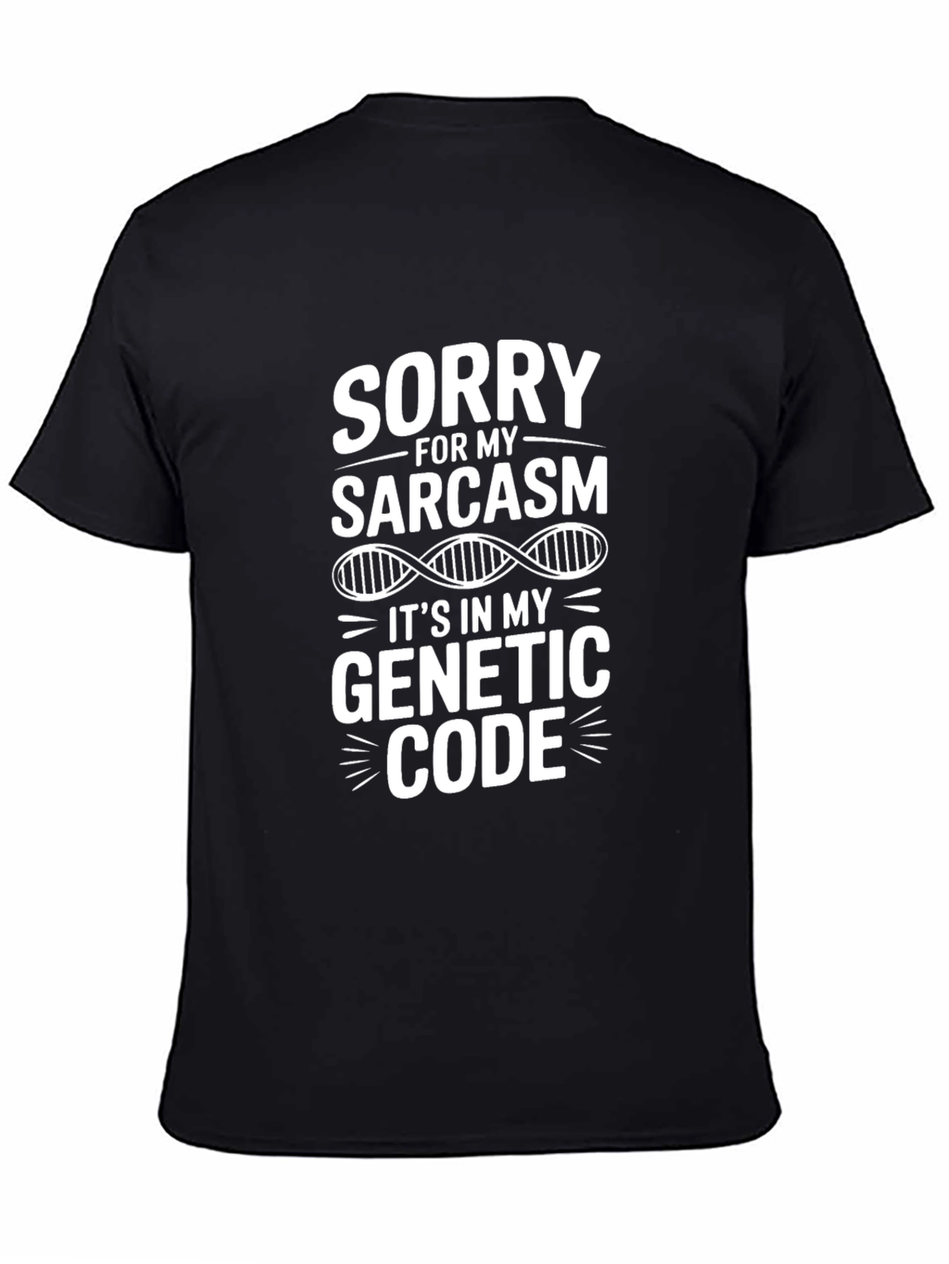 Sarcasm Genetic Code Graphic T-Shirt