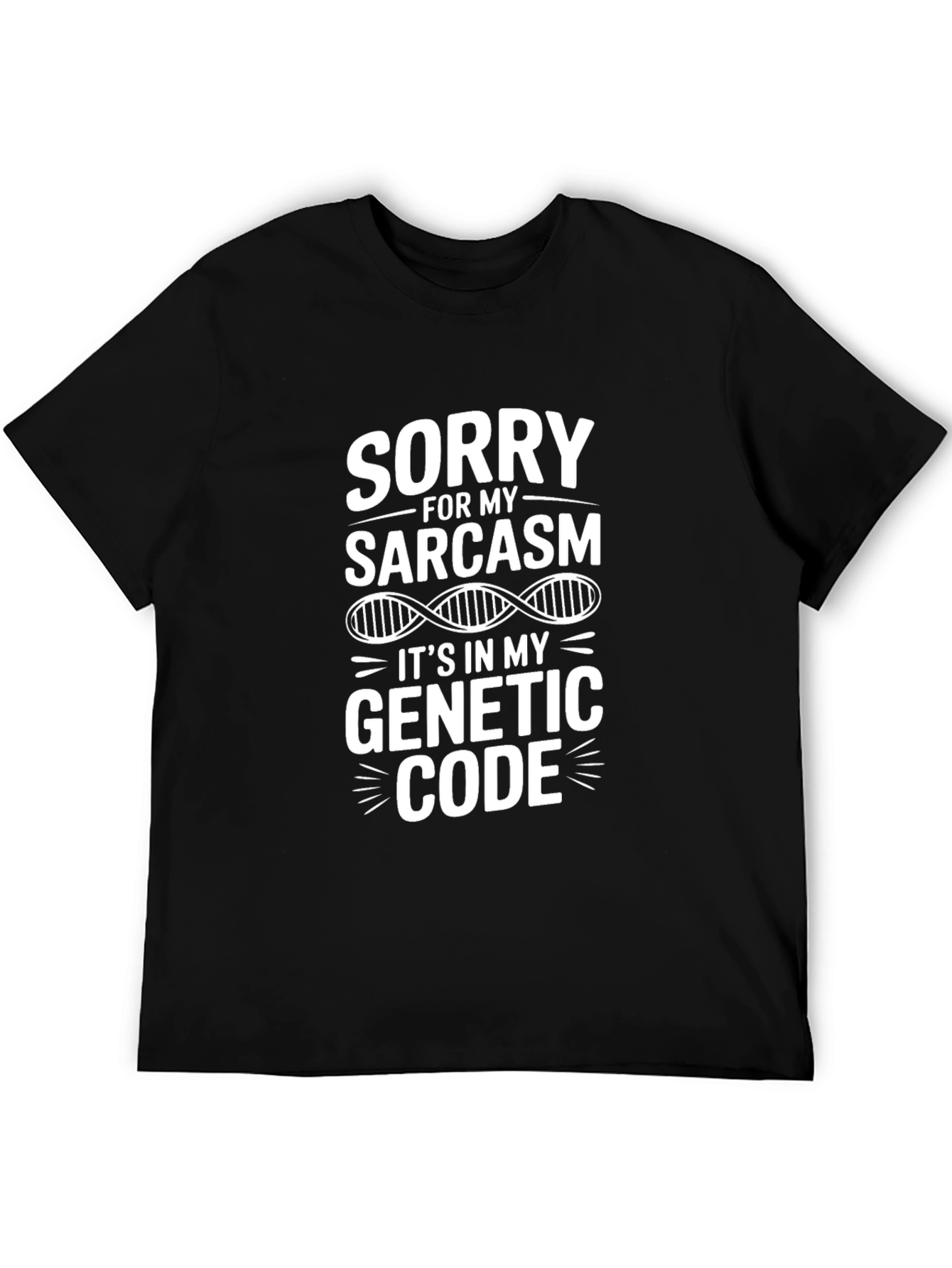 Sarcasm Genetic Code Graphic T-Shirt