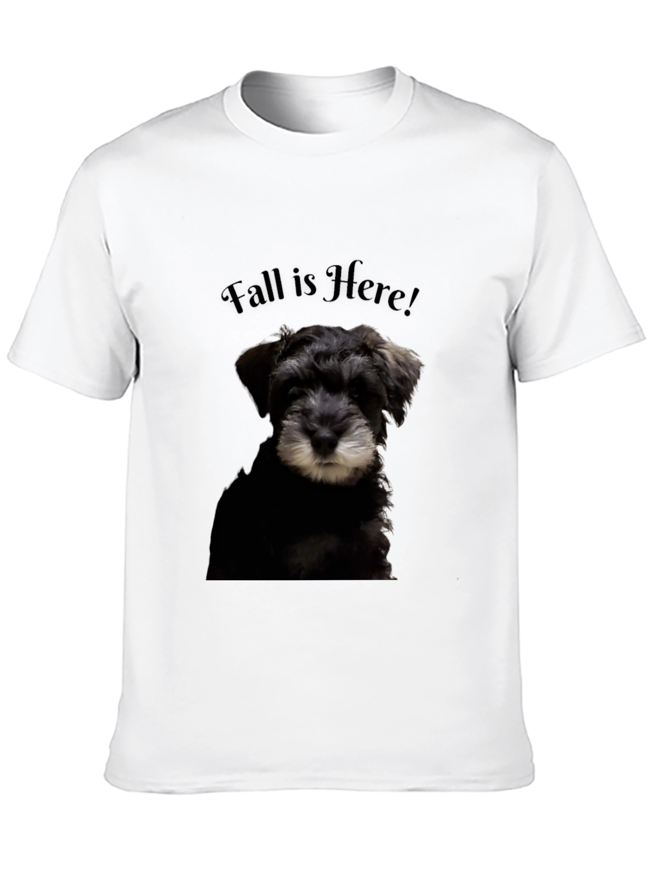 Fall Is Here! Schnauzer Dog Graphic T-Shirt