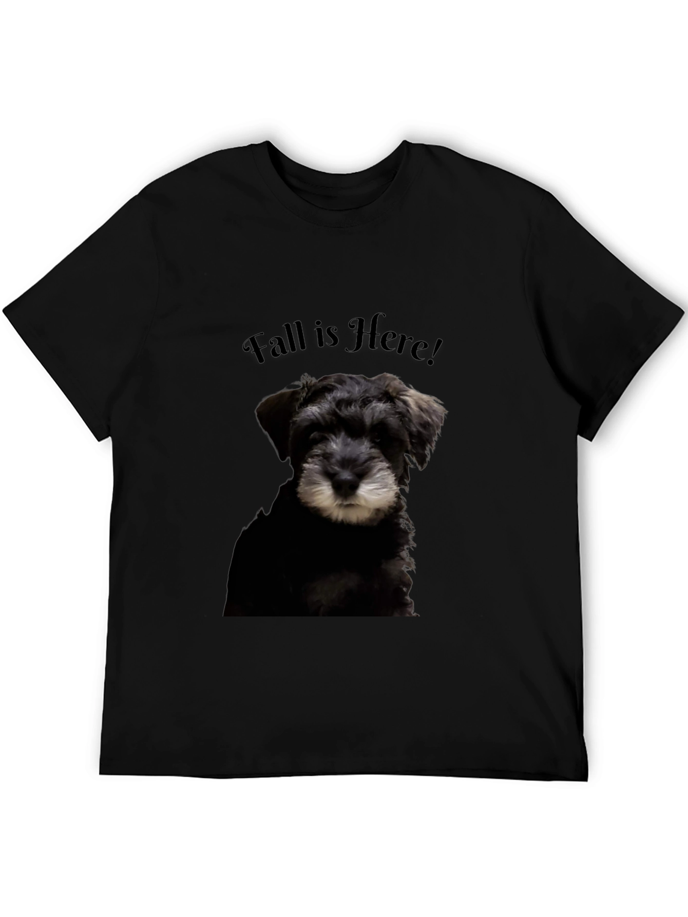 Fall Is Here! Schnauzer Dog Graphic T-Shirt