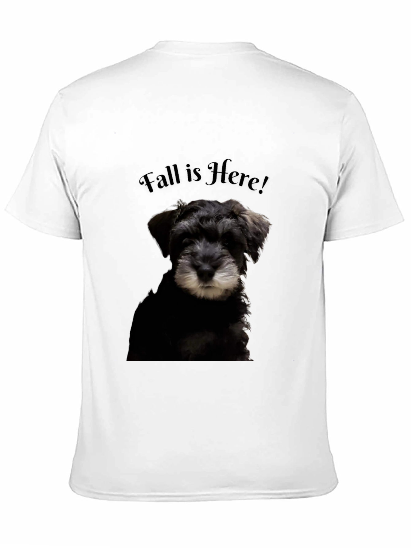 Fall Is Here! Schnauzer Dog Graphic T-Shirt