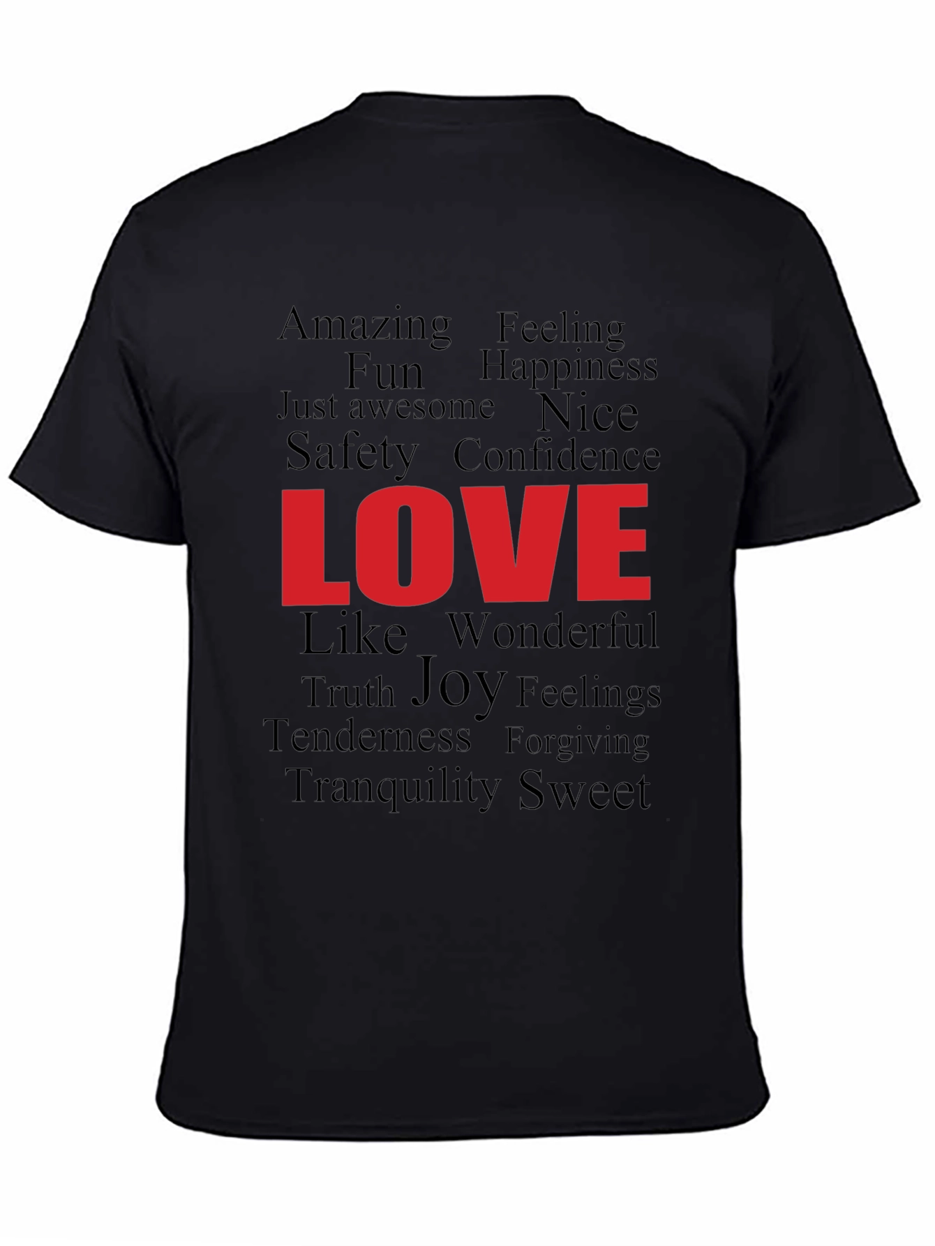 Love Word Art Graphic T-Shirt