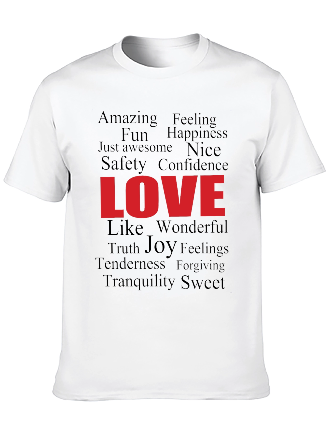 Love Word Art Graphic T-Shirt