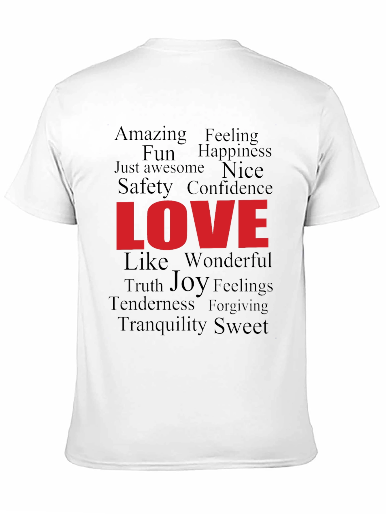 Love Word Art Graphic T-Shirt