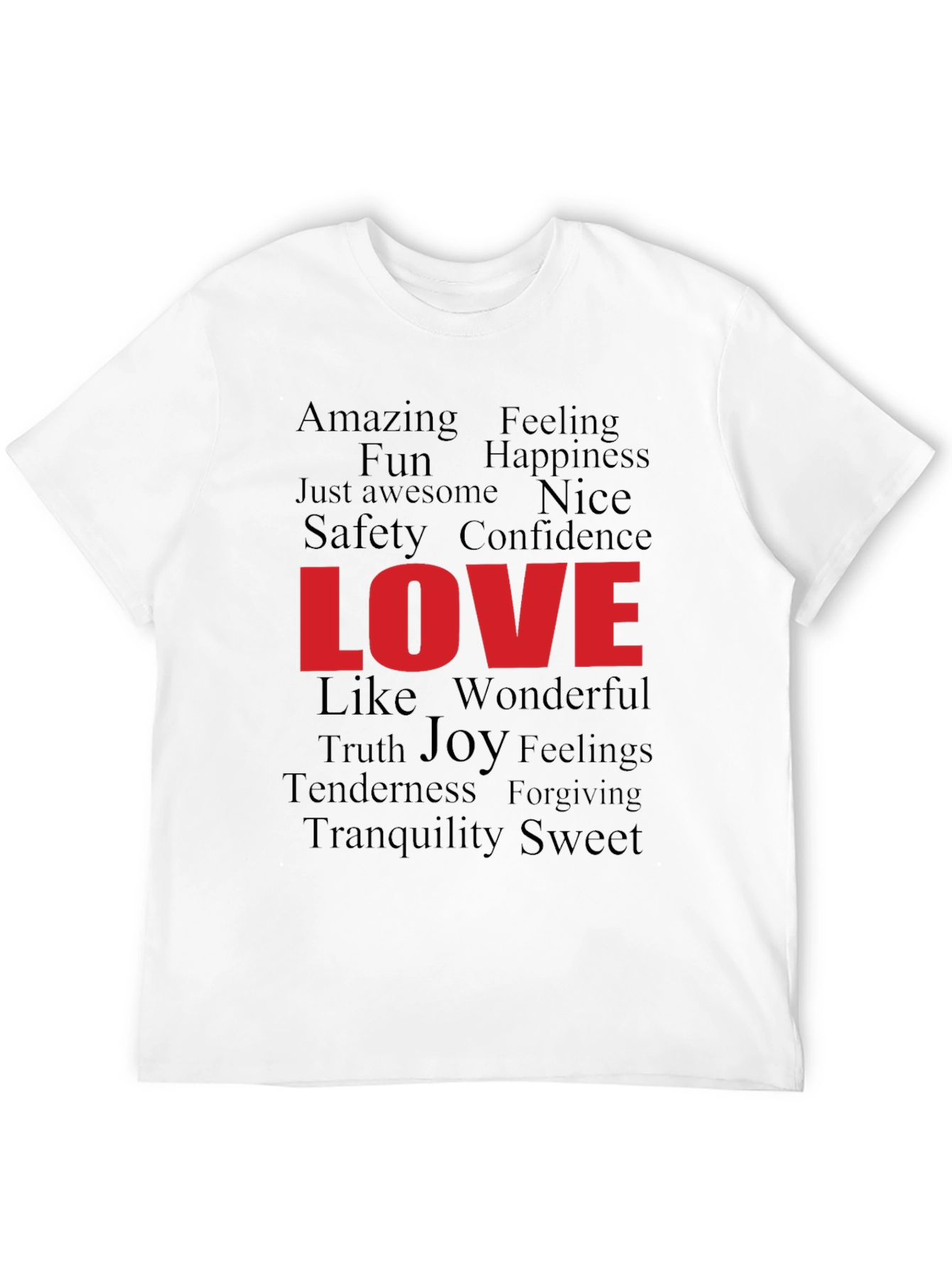 Love Word Art Graphic T-Shirt