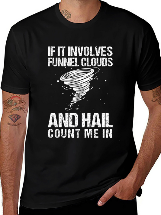 Funnel Cloud and Hail Graphic T-Shirt