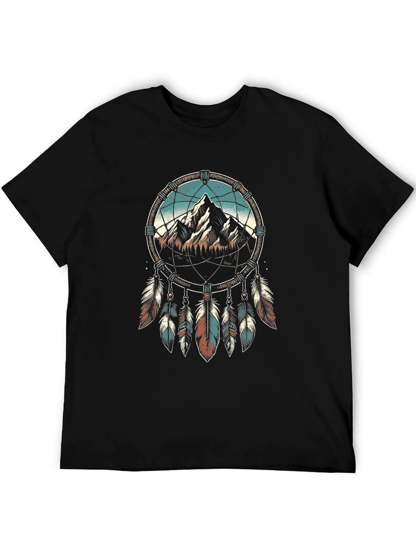 Dreamcatcher Mountain Graphic Tee - Black