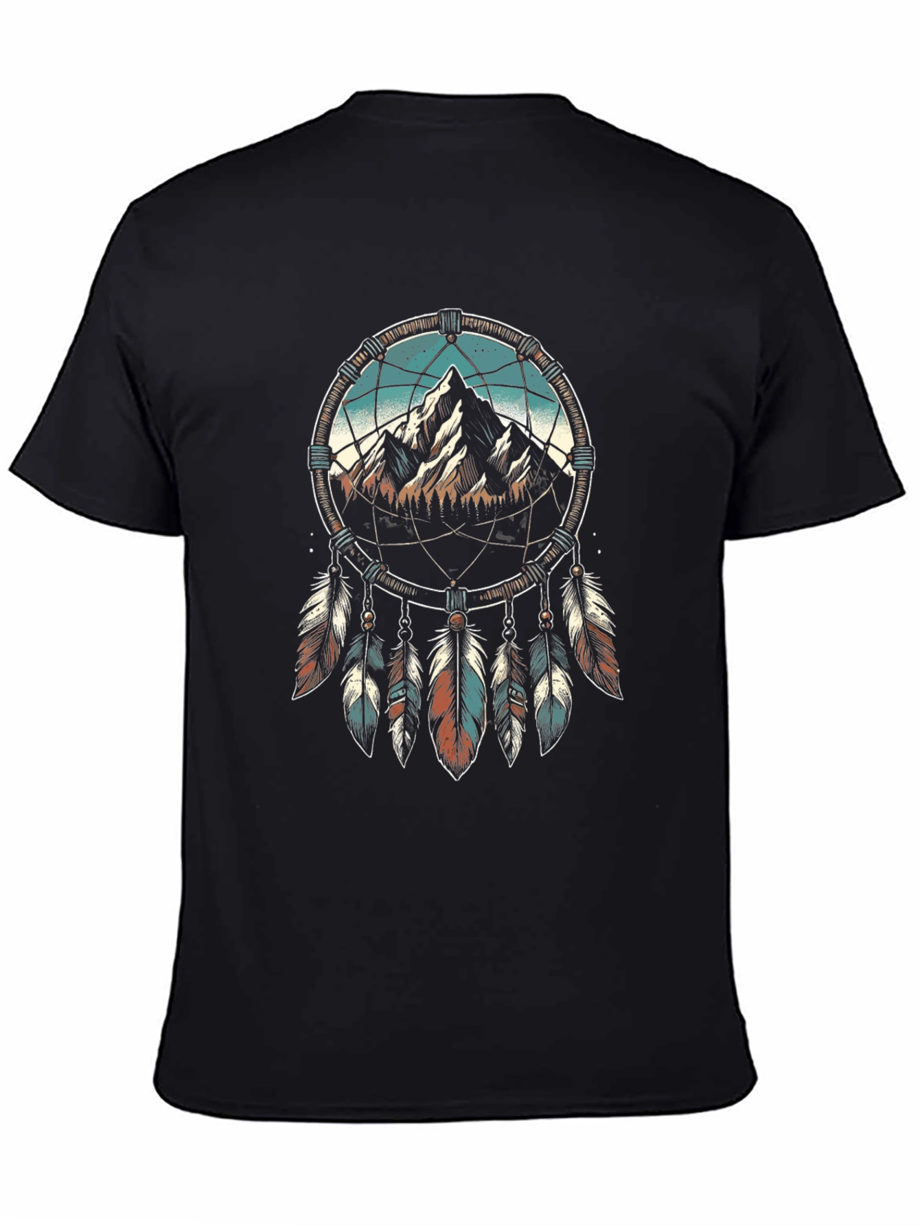 Dreamcatcher Mountain Graphic Tee - Black