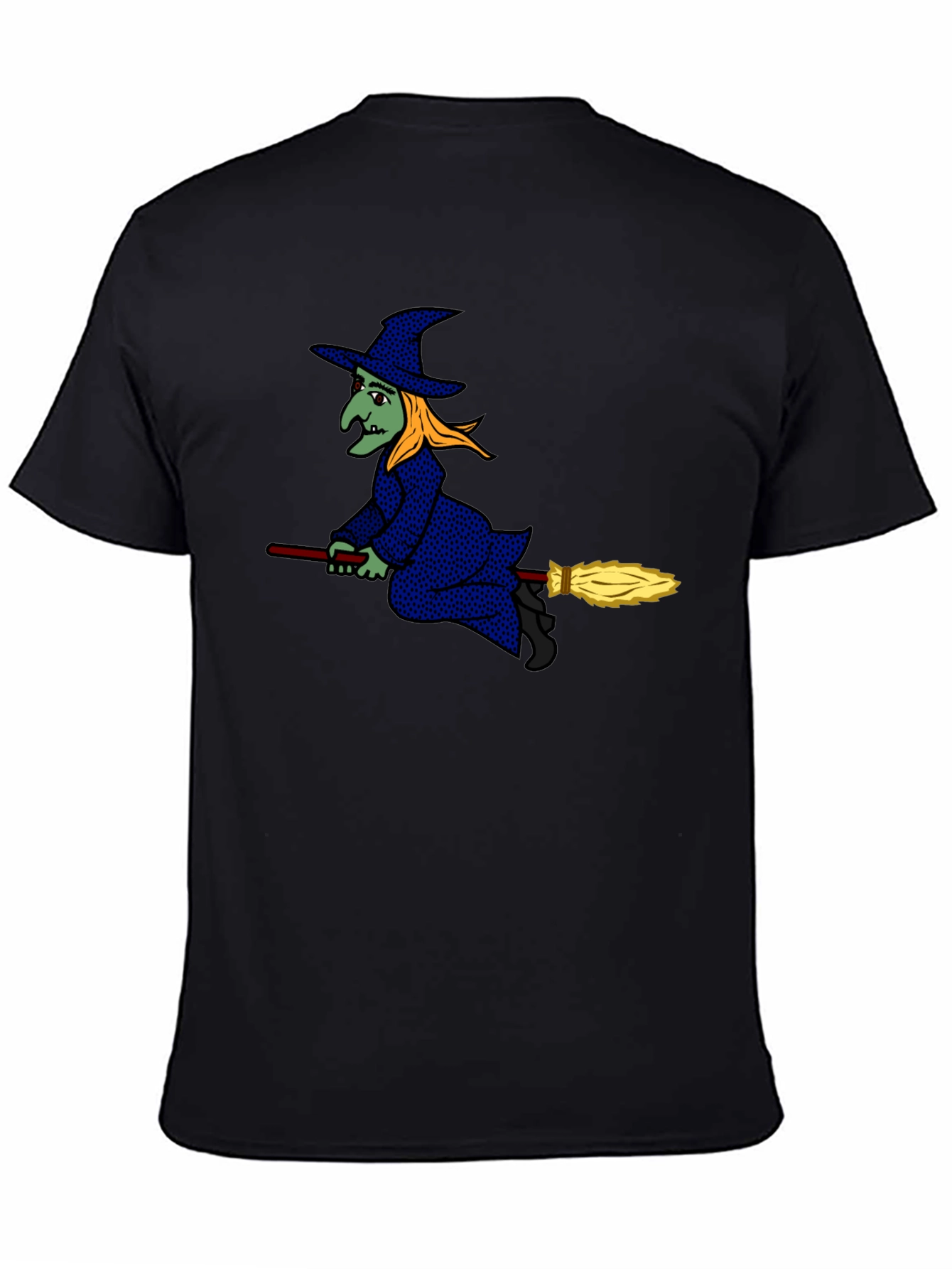 Witch on Broomstick Graphic Tee - Halloween Apparel