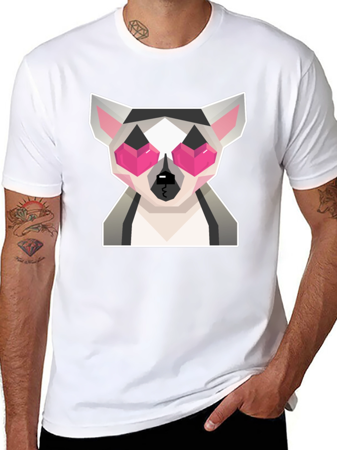 Geometric Lemur T-Shirt