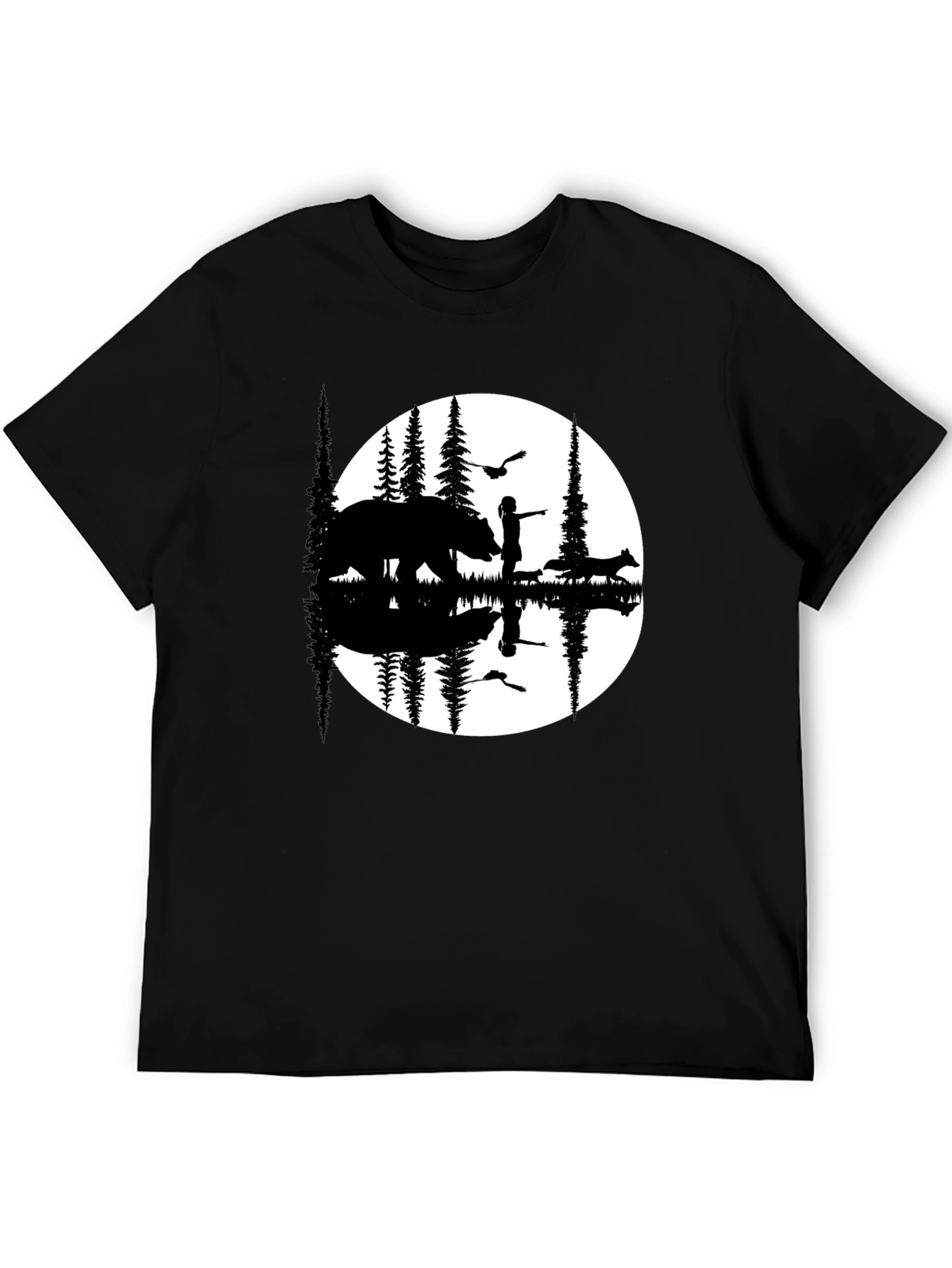 Nature Silhouette Graphic T-Shirt