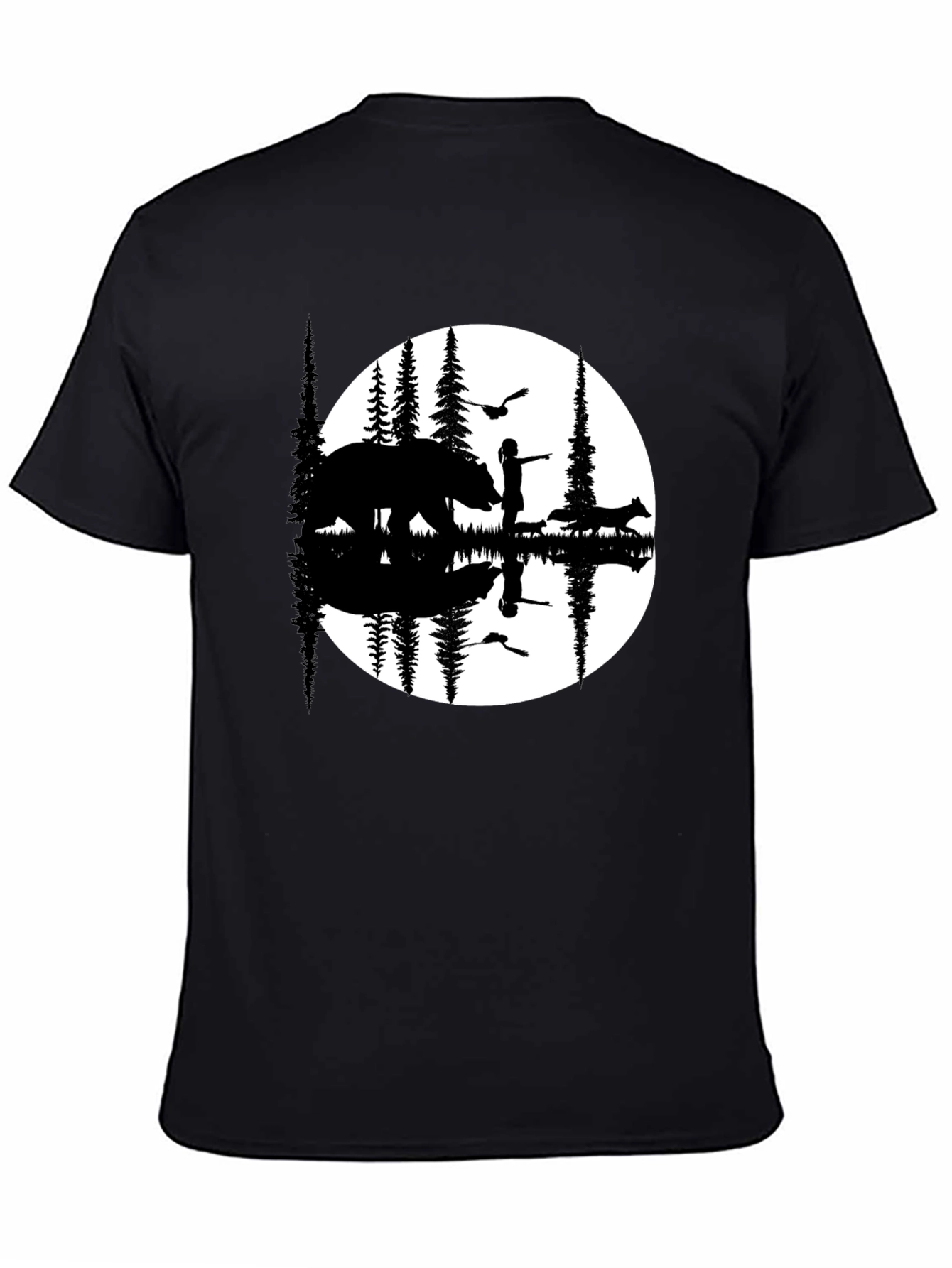 Nature Silhouette Graphic T-Shirt