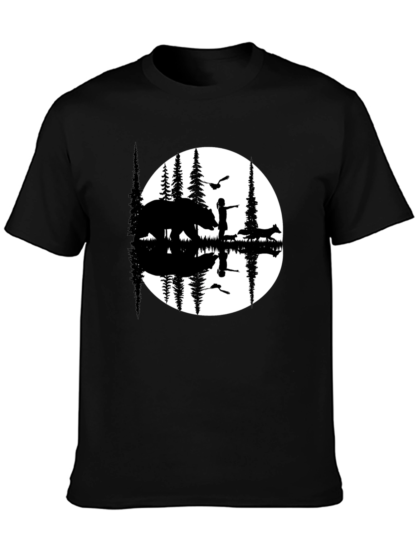 Nature Silhouette Graphic T-Shirt