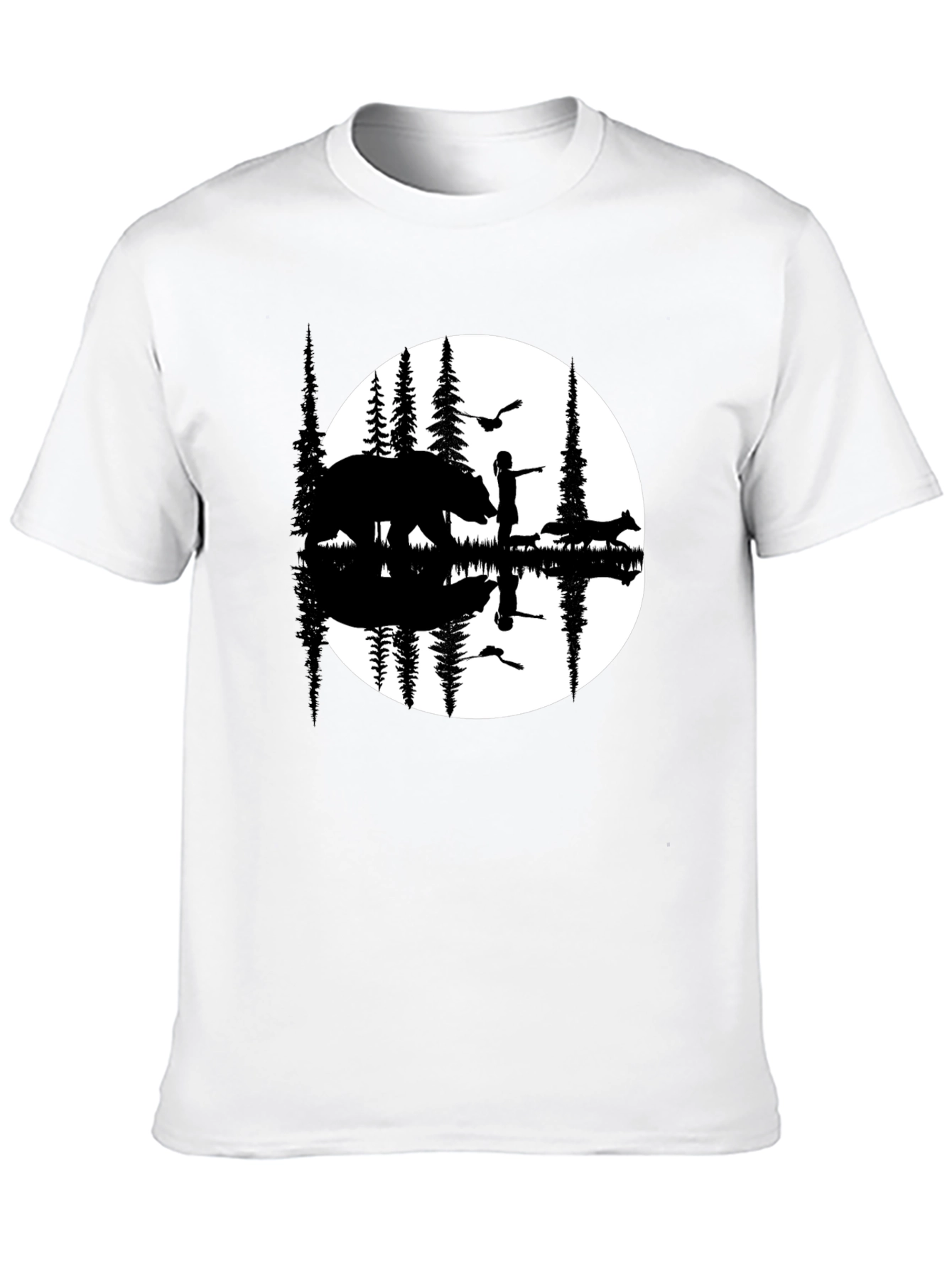 Nature Silhouette Graphic T-Shirt