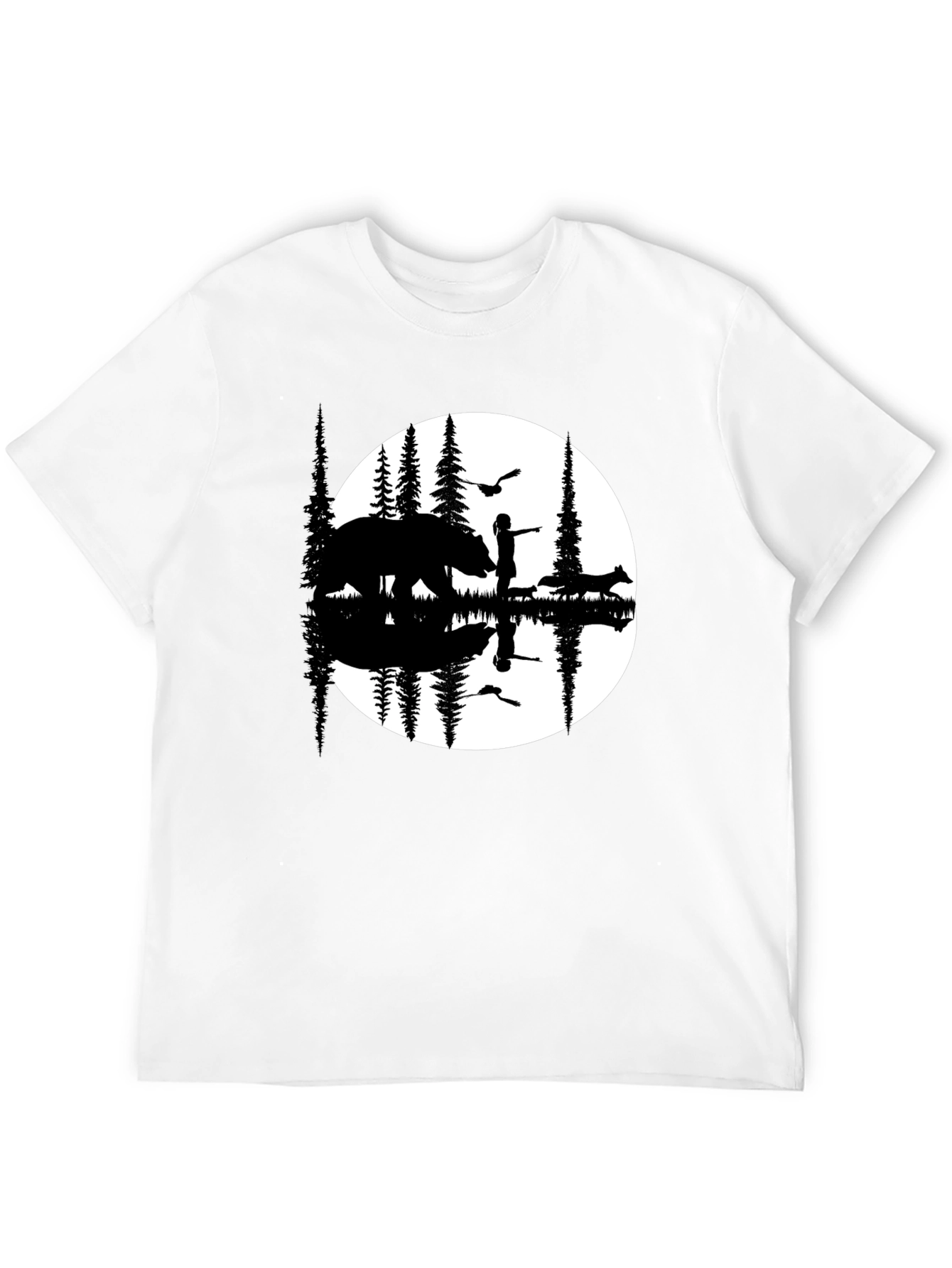 Nature Silhouette Graphic T-Shirt