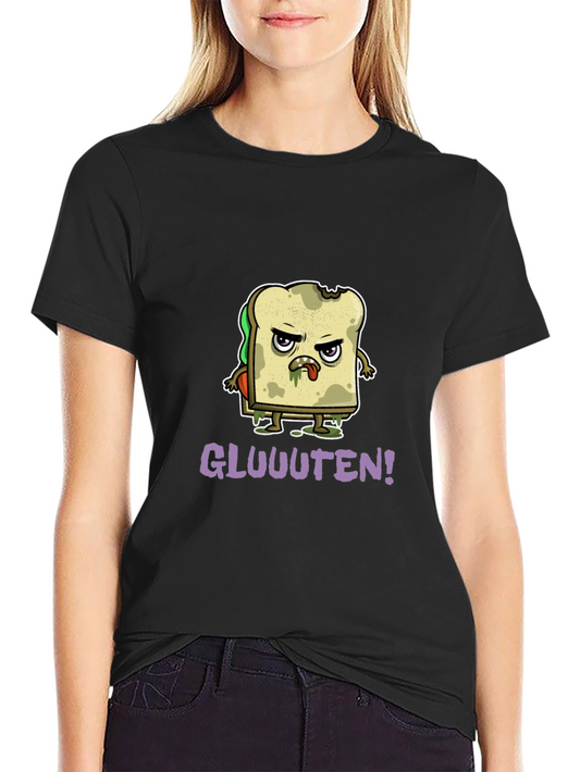 Gluten Zombie Graphic T-Shirt - Black