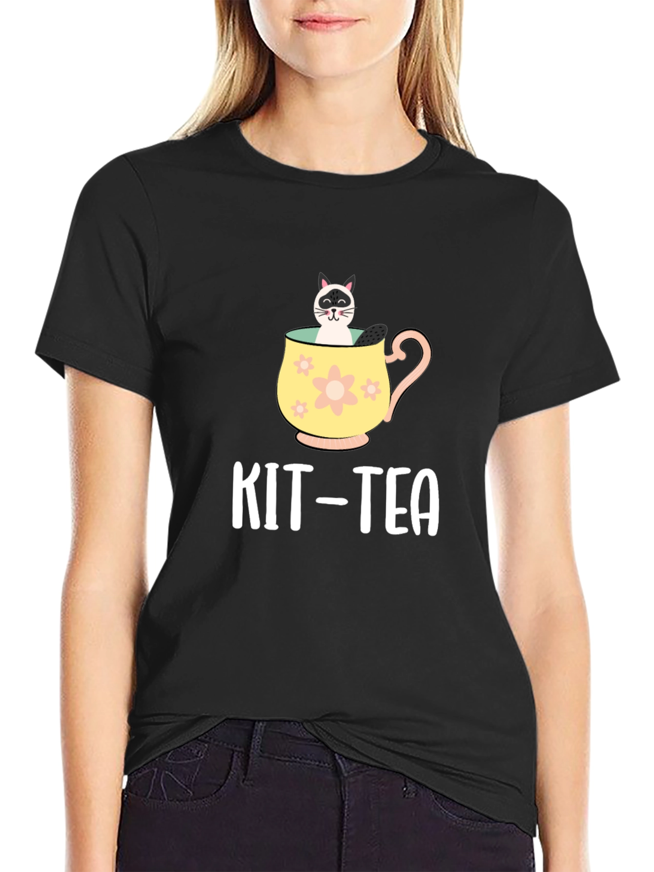 Kit-Tea T-Shirt - Cat Lover Tee