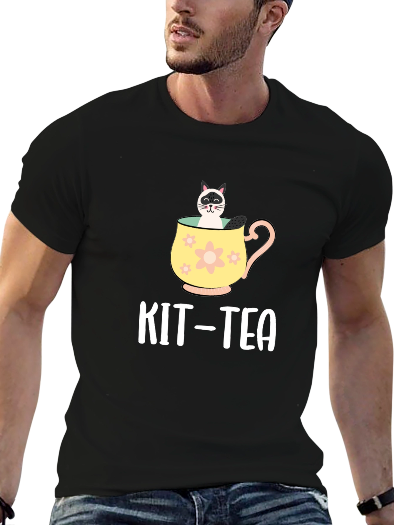 Kit-Tea T-Shirt - Cat Lover Tee