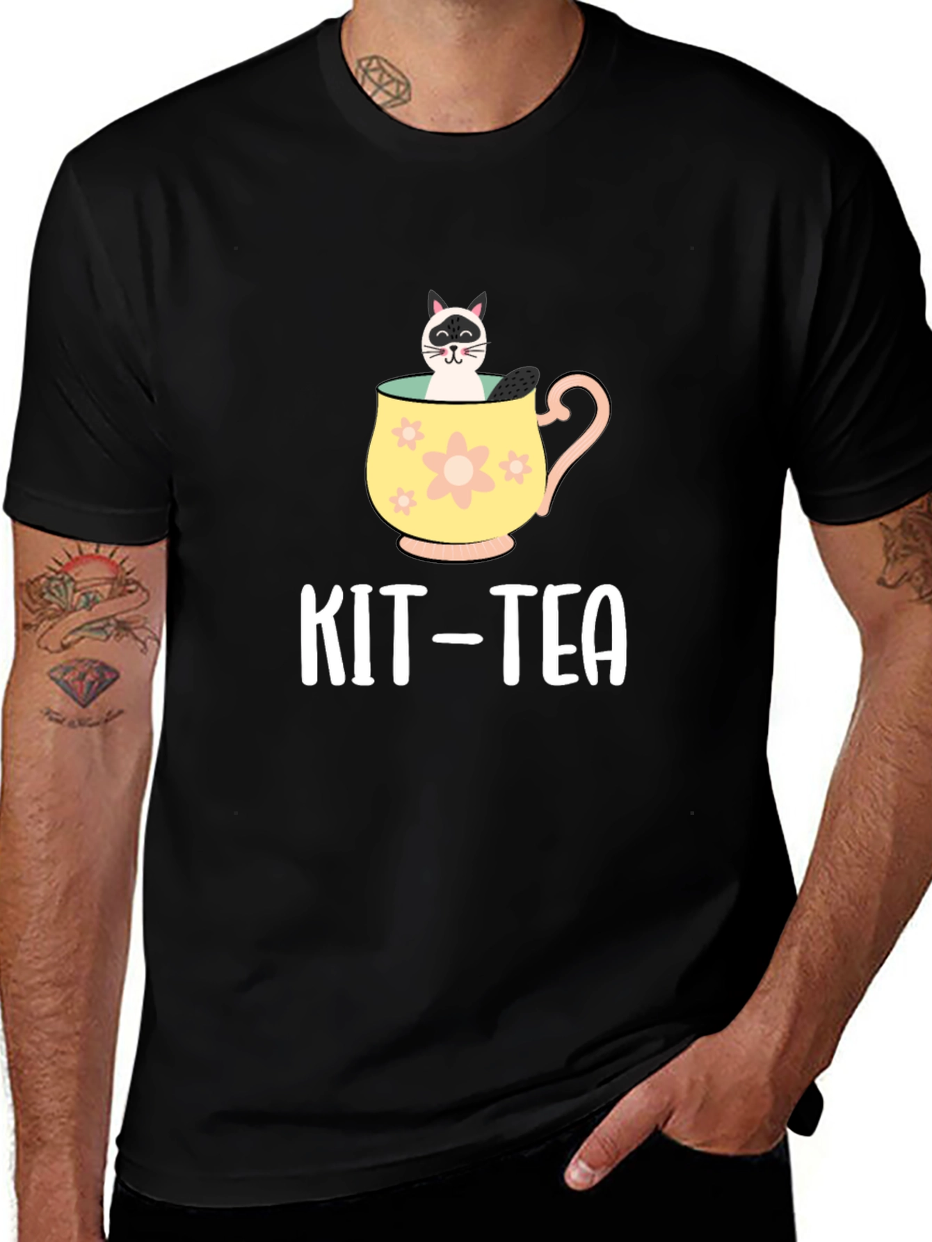 Kit-Tea T-Shirt - Cat Lover Tee