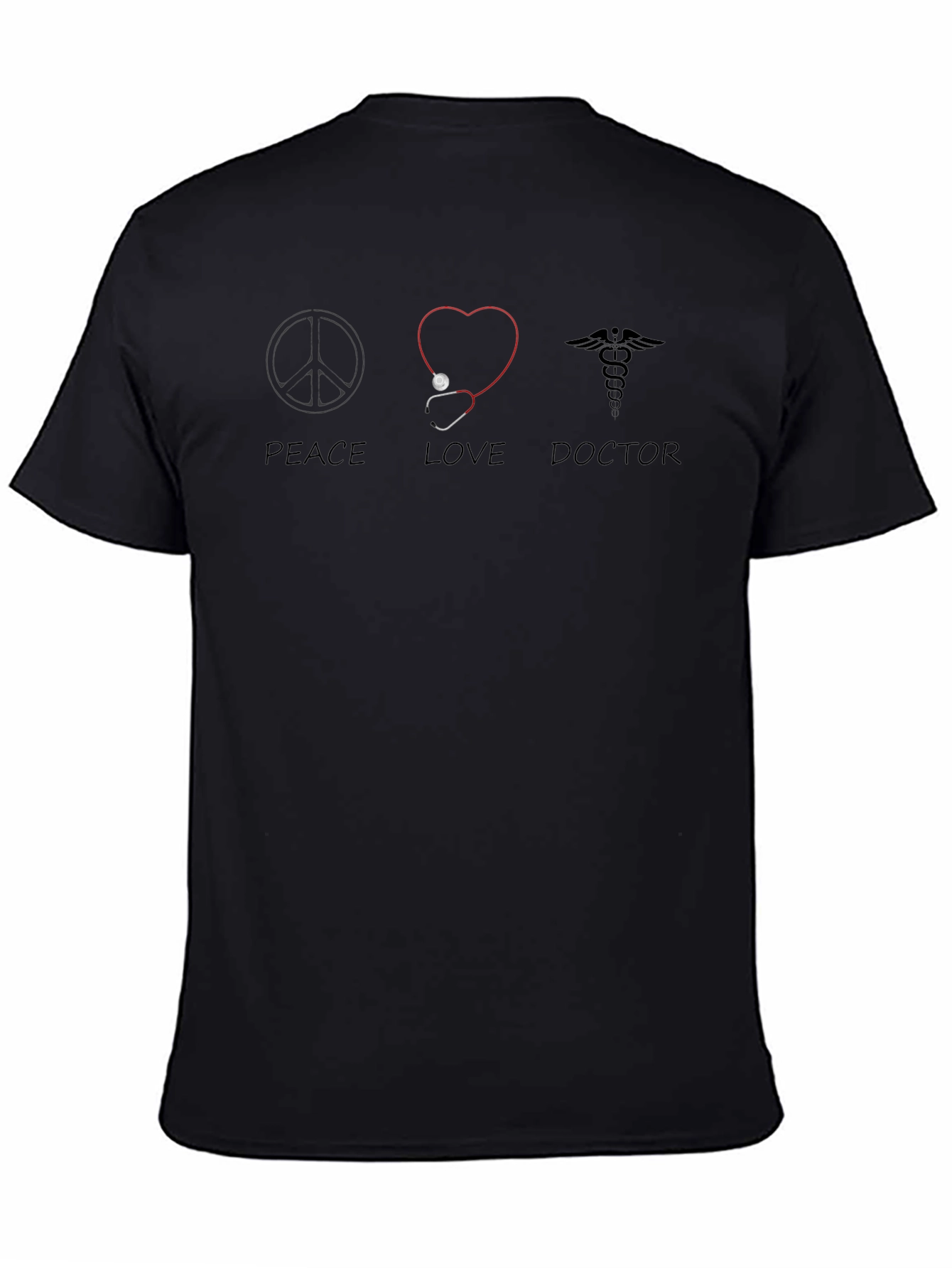 Peace Love Doctor T-Shirt Medical Gift