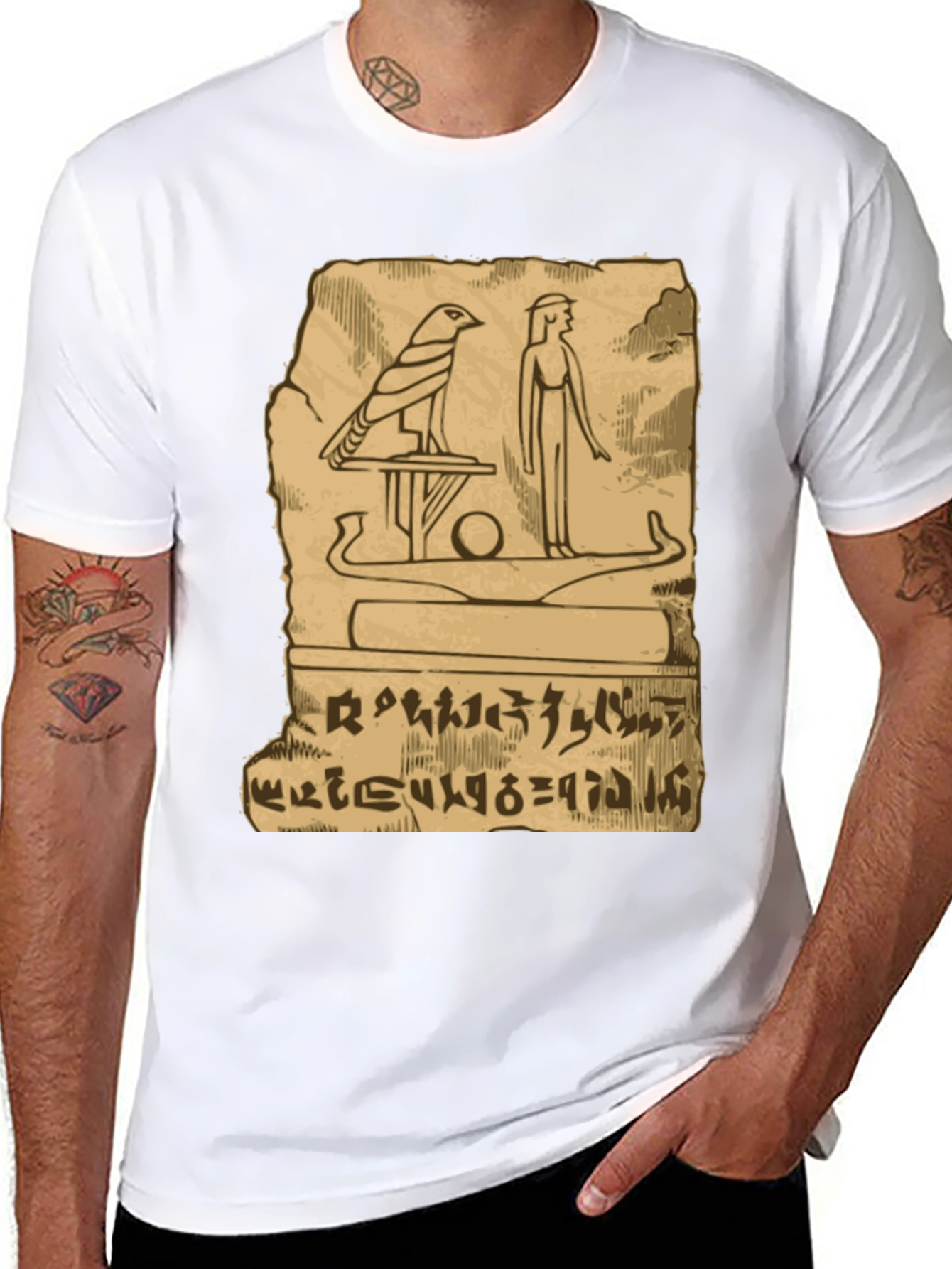 Egyptian Hieroglyph T-Shirt - Ancient History Tee