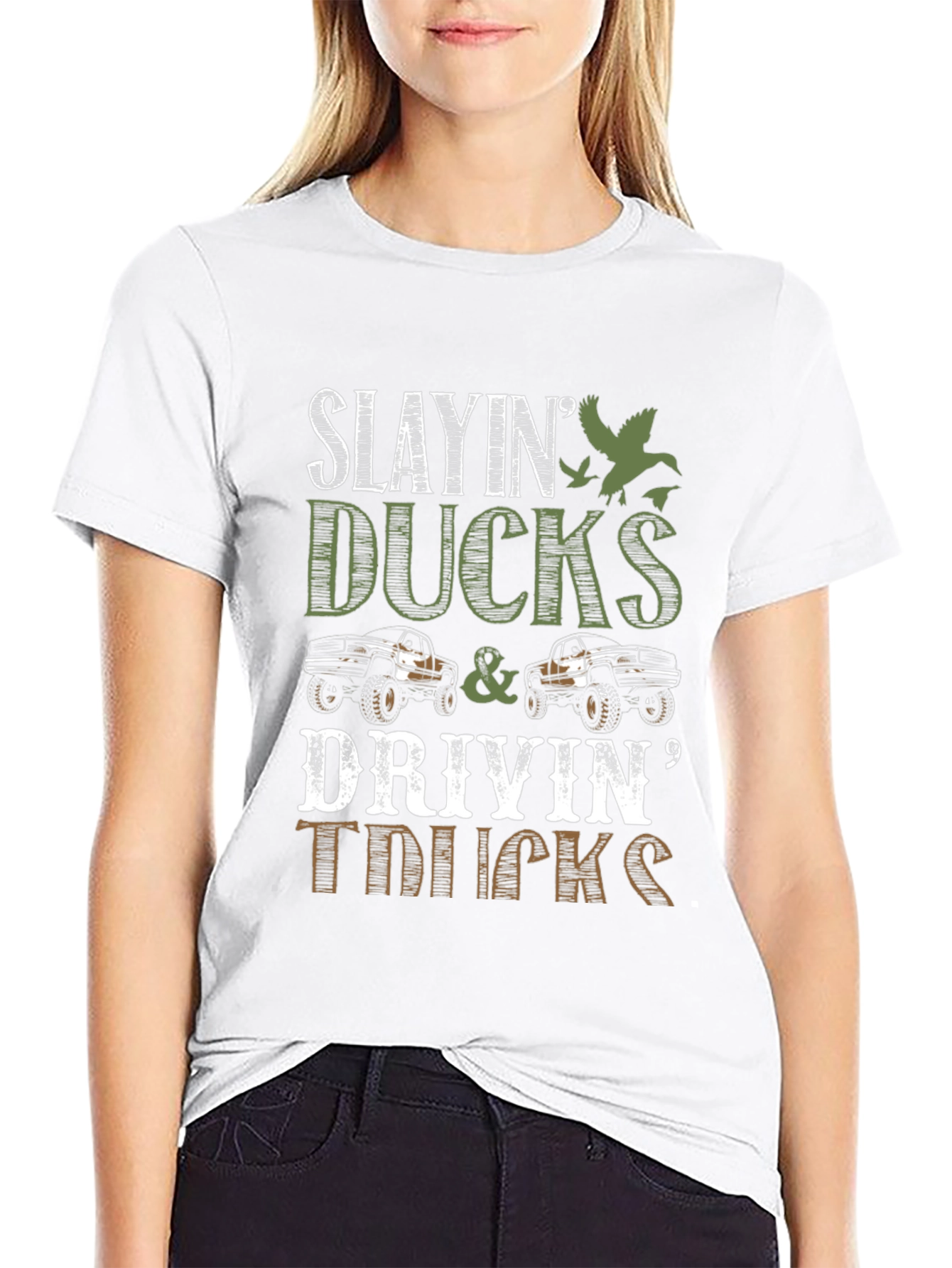 Slayin Ducks & Drivin Trucks Graphic Tee