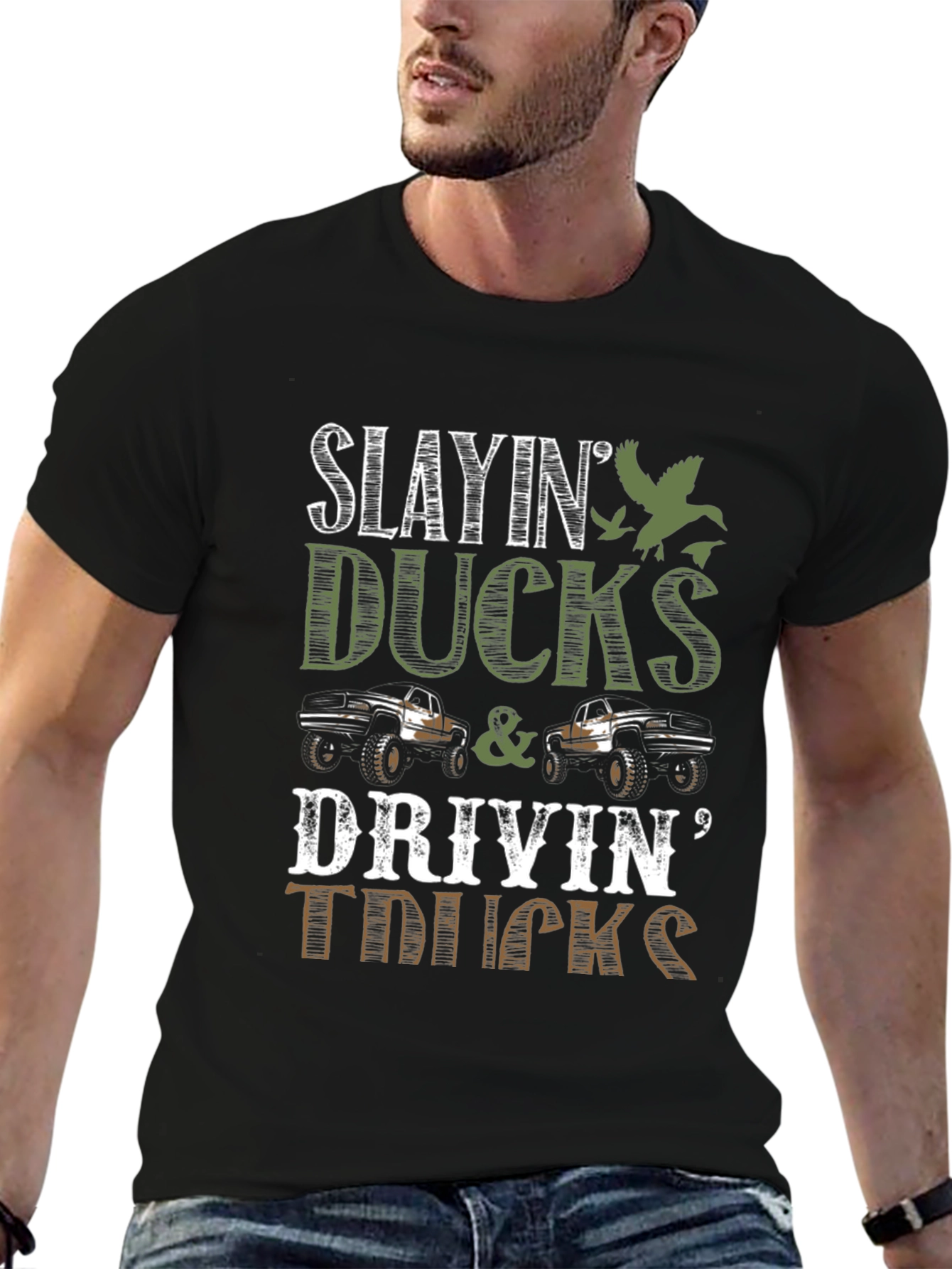 Slayin Ducks & Drivin Trucks Graphic Tee
