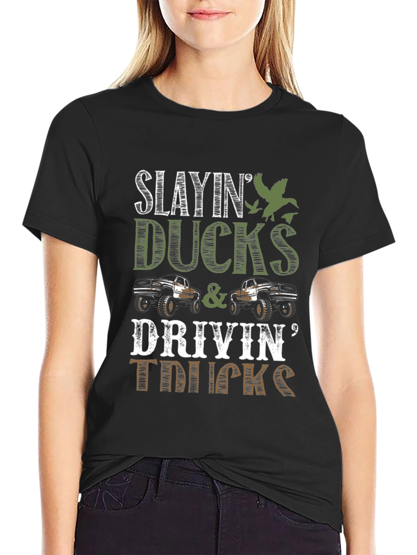 Slayin Ducks & Drivin Trucks Graphic Tee