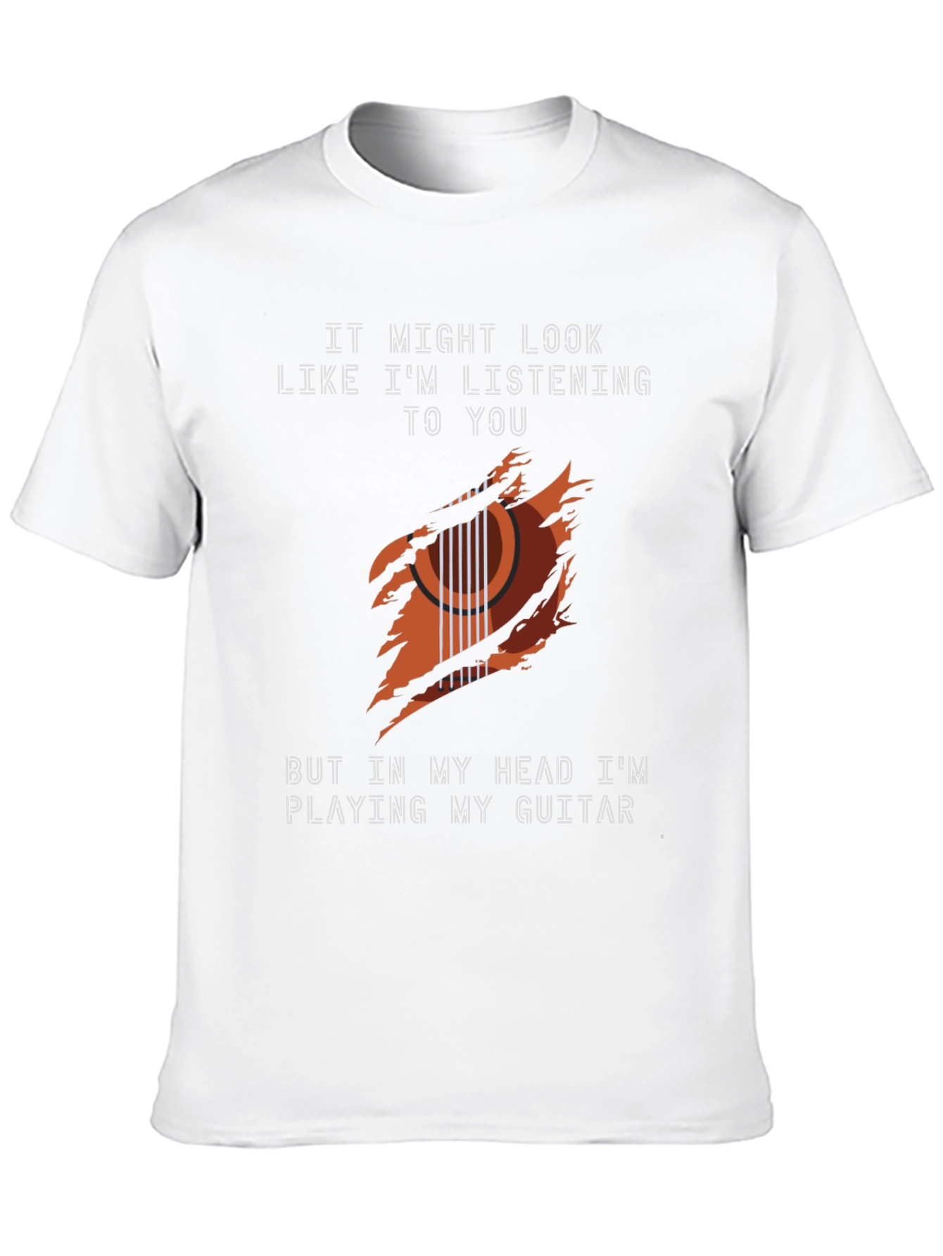 Guitar Player Graphic Tee - Music Lovers T-Shirt